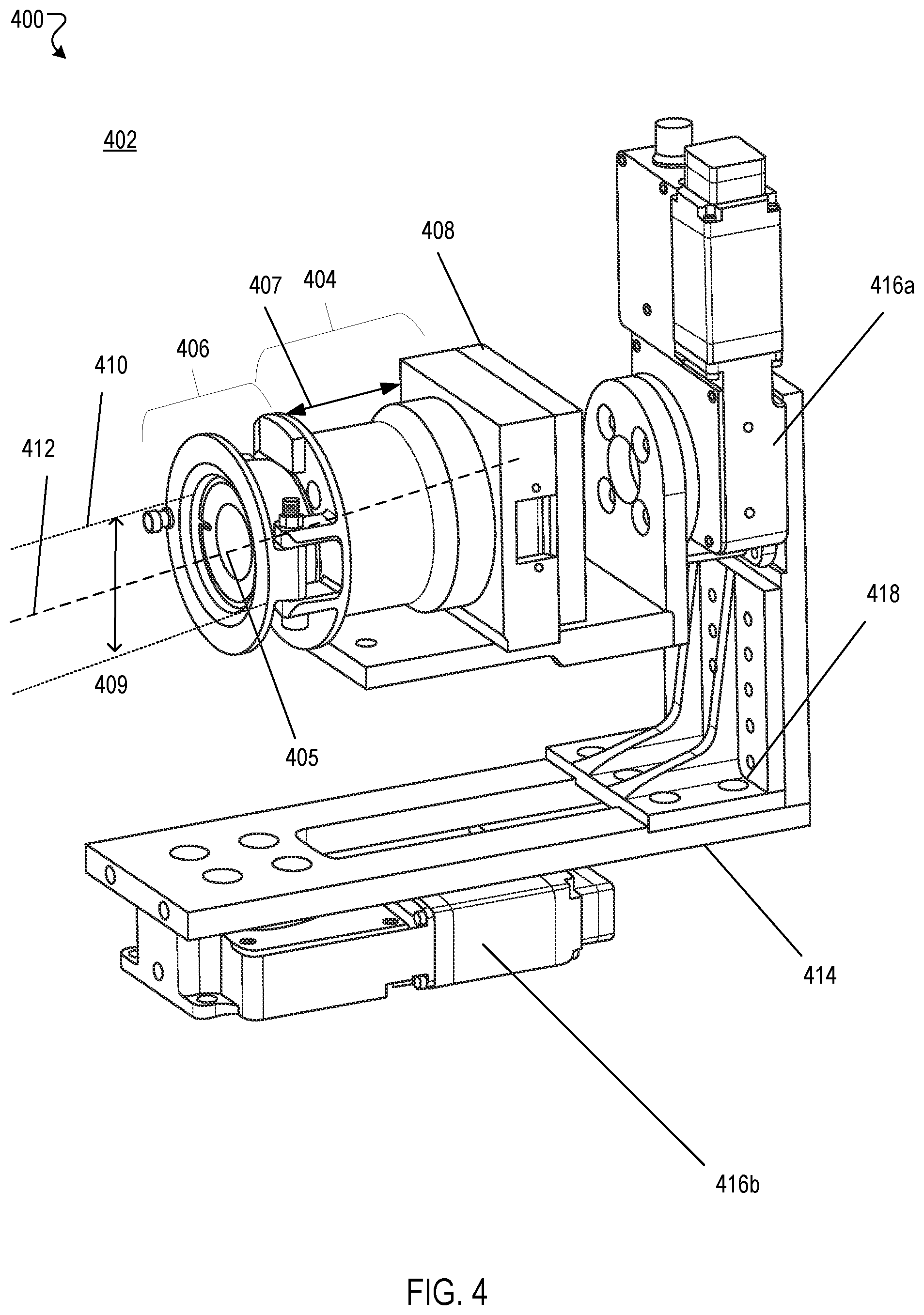 Patent US12332113 Figure 4 – Stray-light testing station
