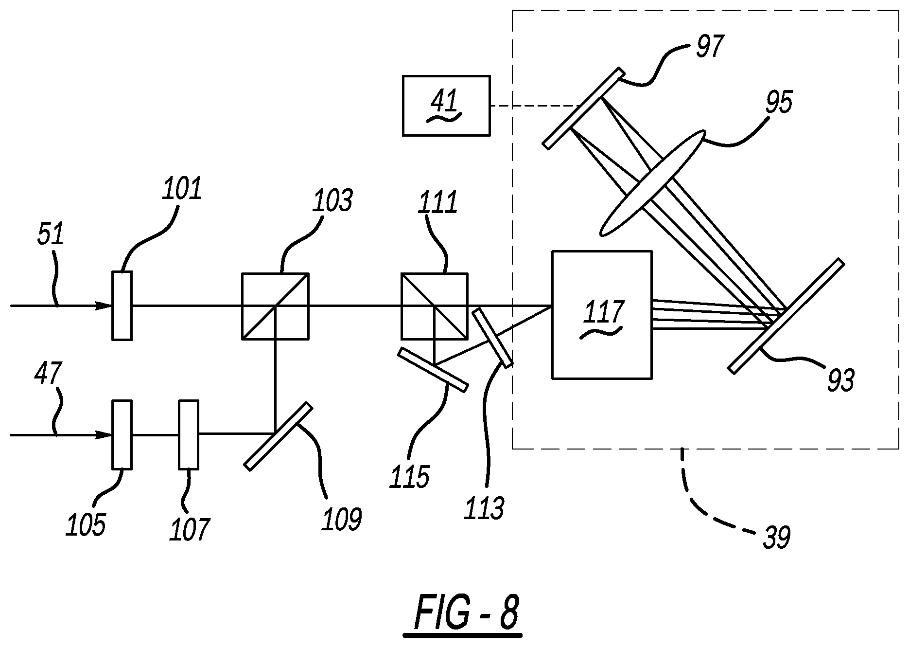 Patent US12332116 Figure 4 – Laser system with self-referencing shaper
