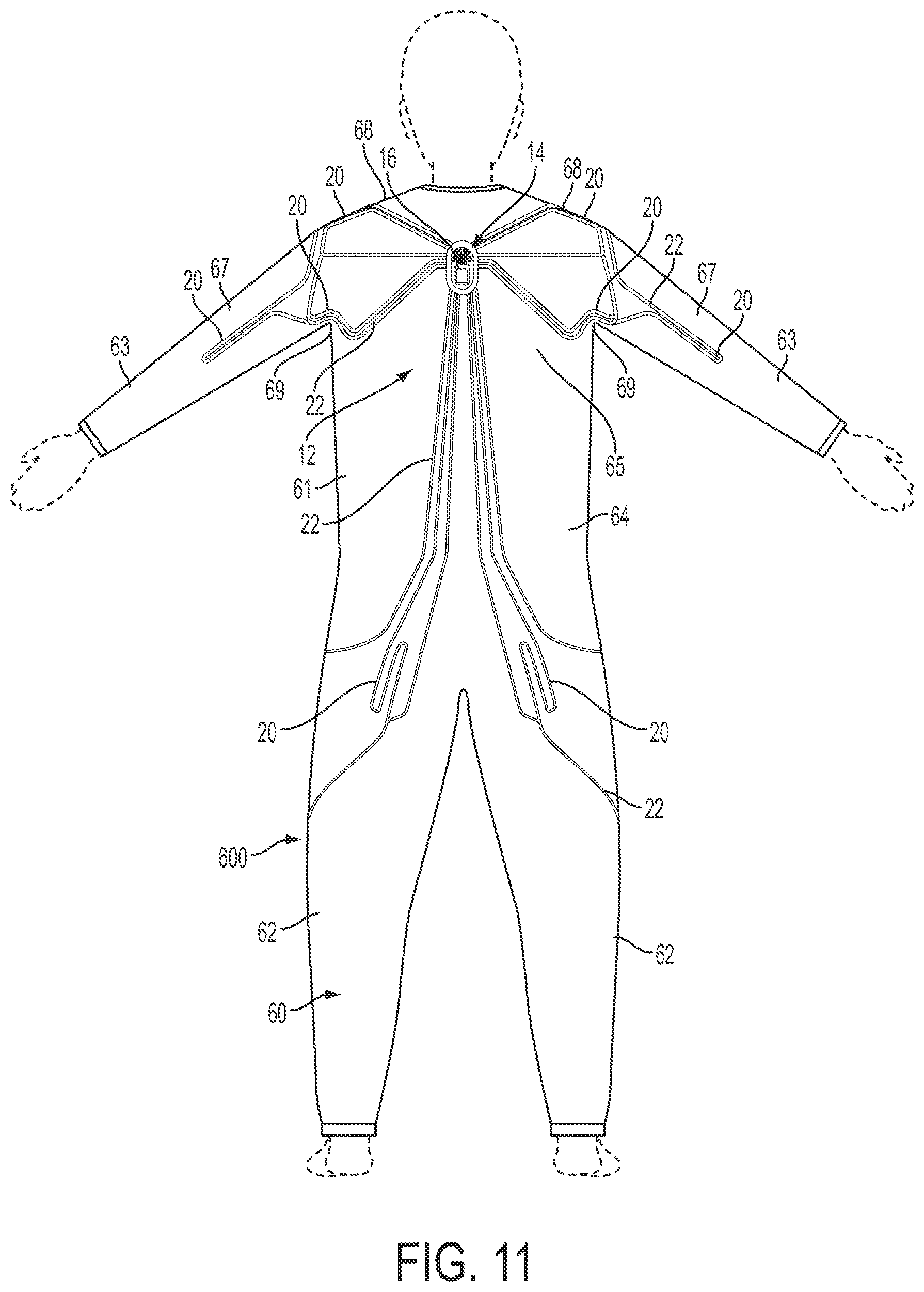 Patent US12332128 Figure 8 – Apparel having sensor system