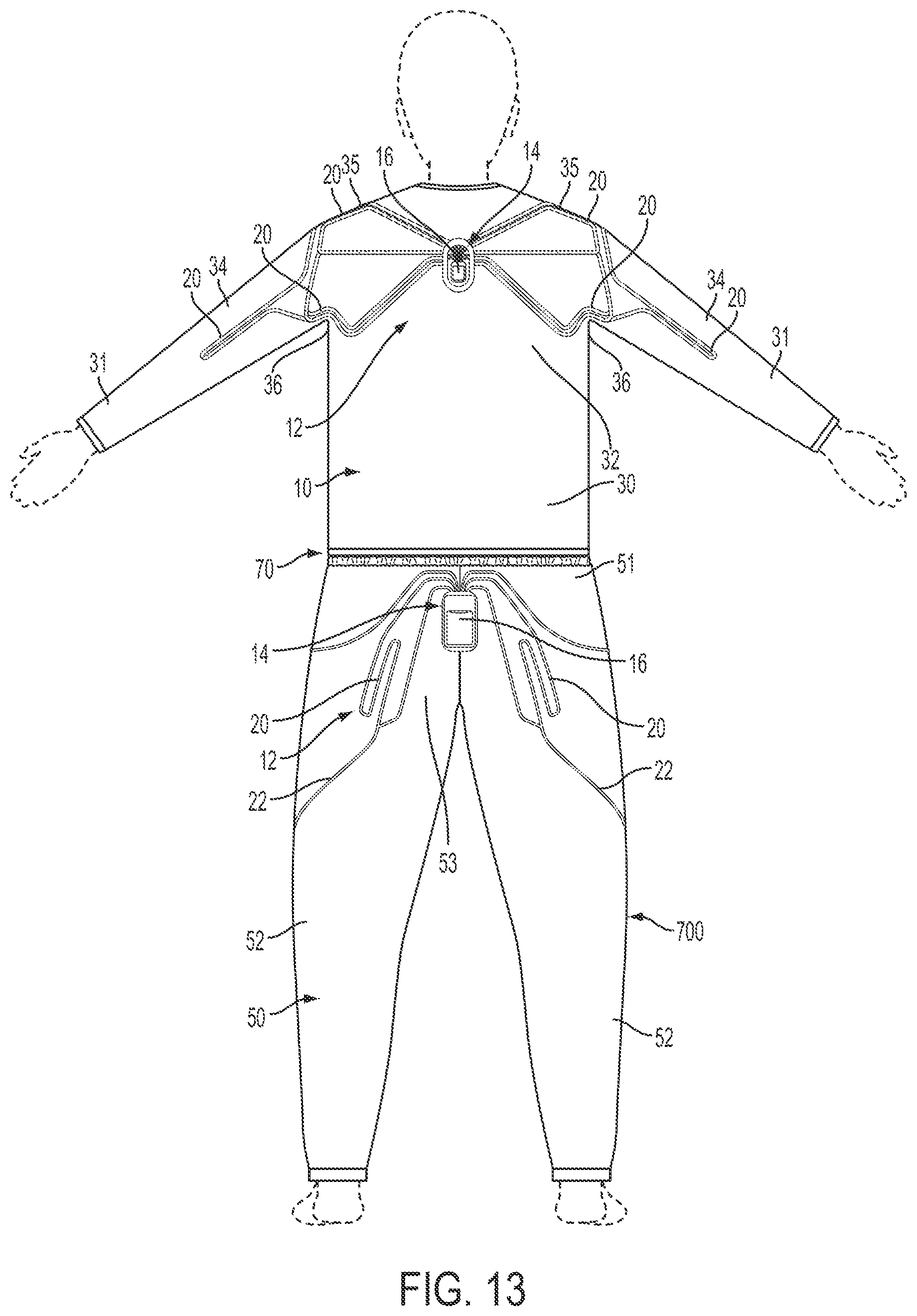 Patent US12332128 Figure 10 – Apparel having sensor system