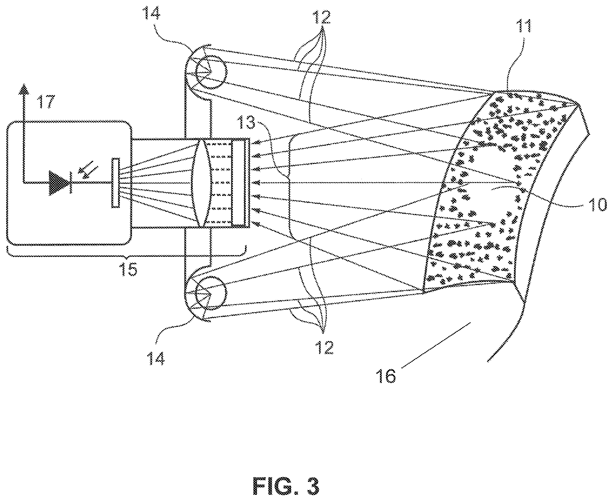 Patent US12332138 Figure 3 – Recognition of tooth contact with a luminescent agent