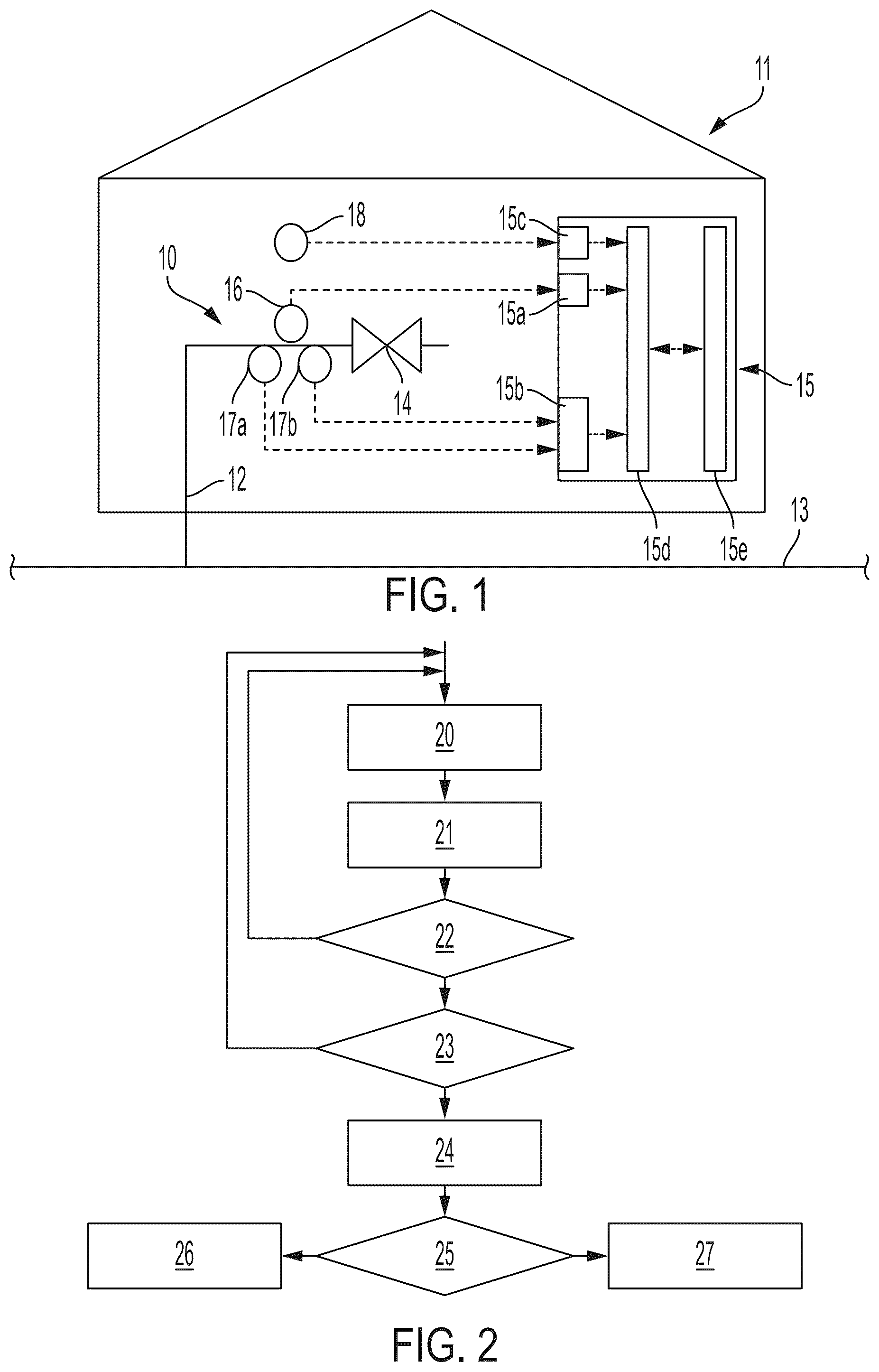 Patent US12332143 Figure 1 – Method for micro-leakage detection in a fluid system and micro-leakage detection apparatus