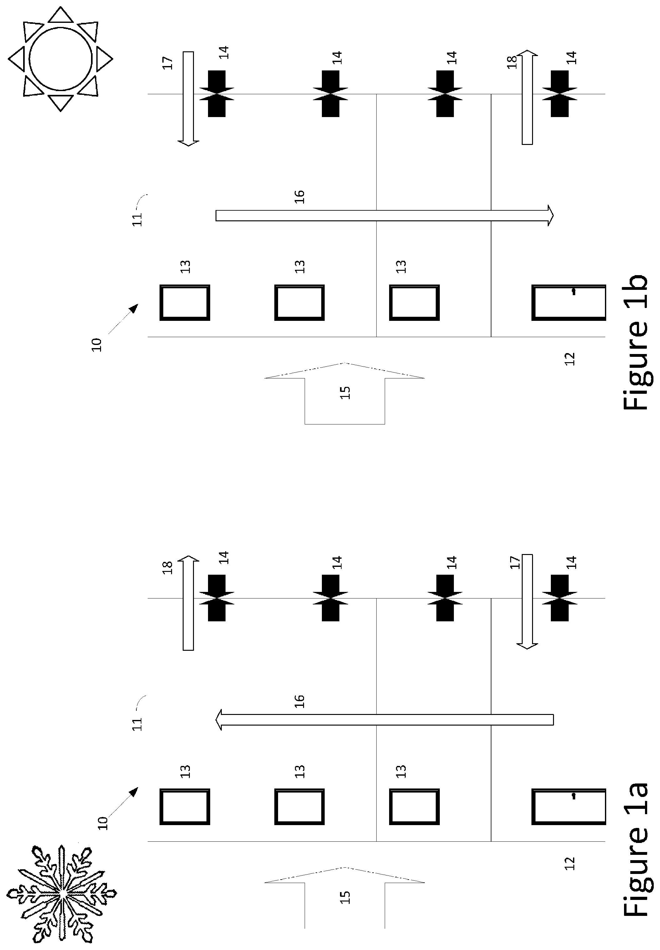 Patent US12332146 Figure 1 – Method and system for monitoring air leaks through a building envelope and controlling a ventilation system