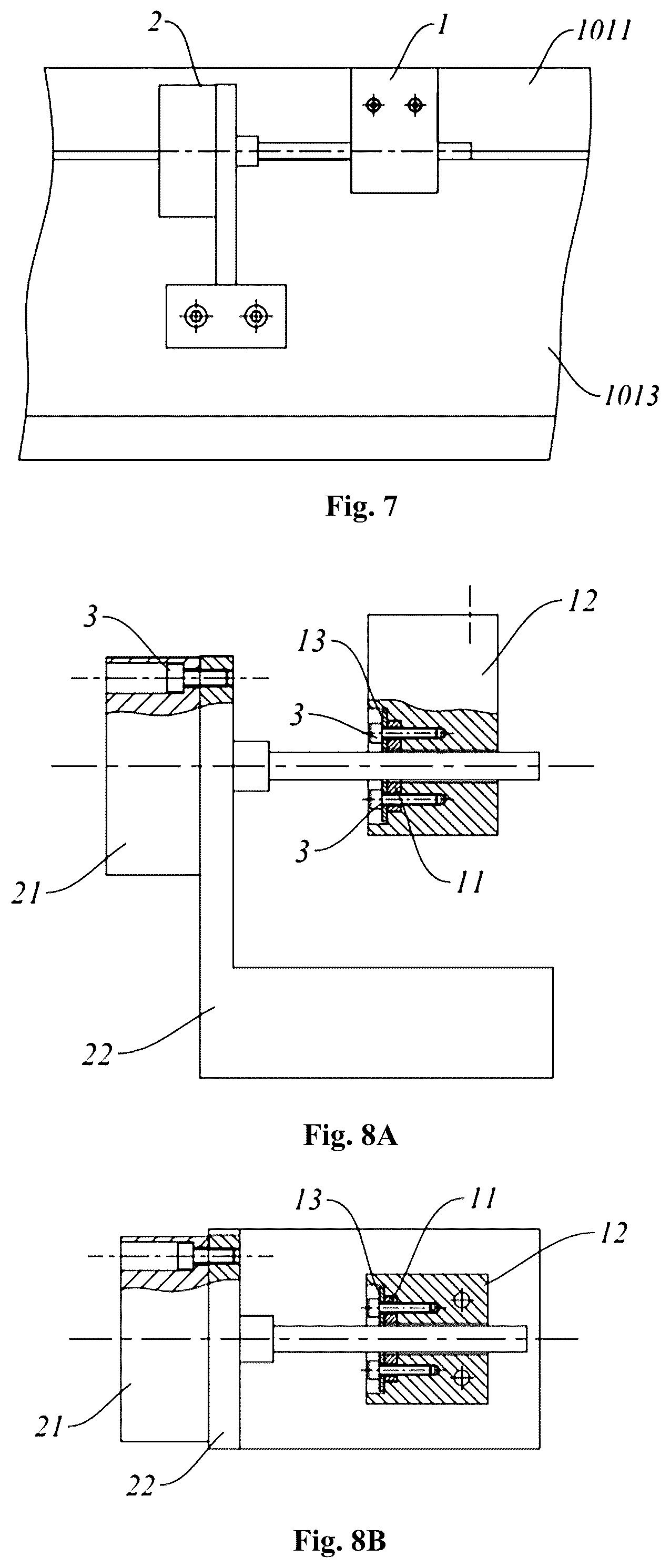 Patent US12332148 Figure 4 – Device for measuring and protecting horizontal slide table displacement