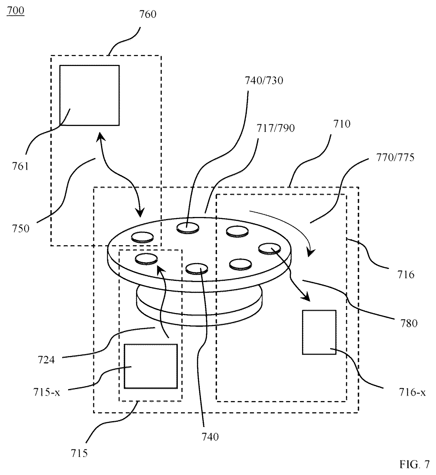Patent US12332151 Figure 7 – Near real-time, hands-off detection of airborne particulate contaminants and bioburden