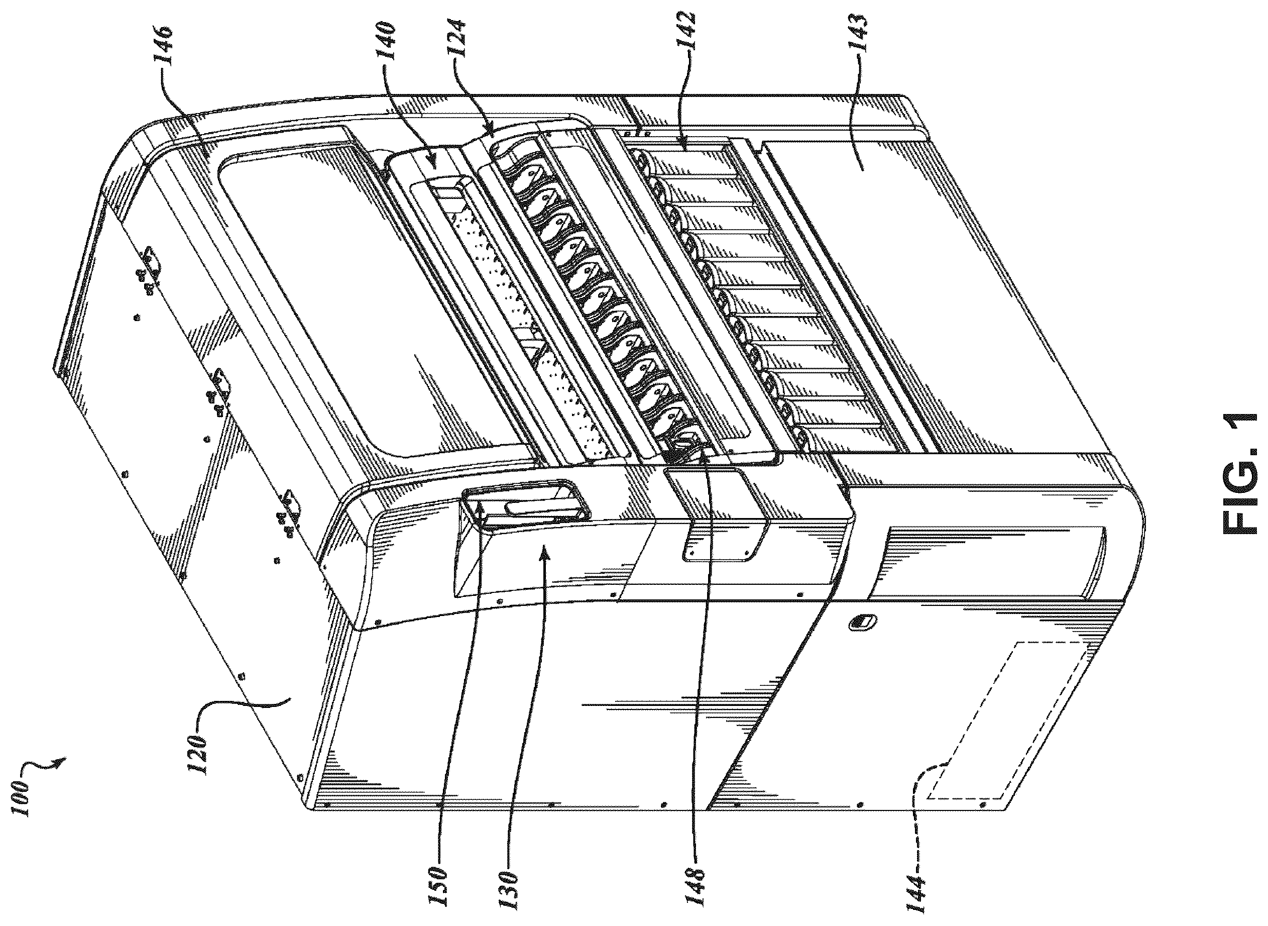 Patent US12332154 Figure 1 – Automated specimen processing systems and methods
