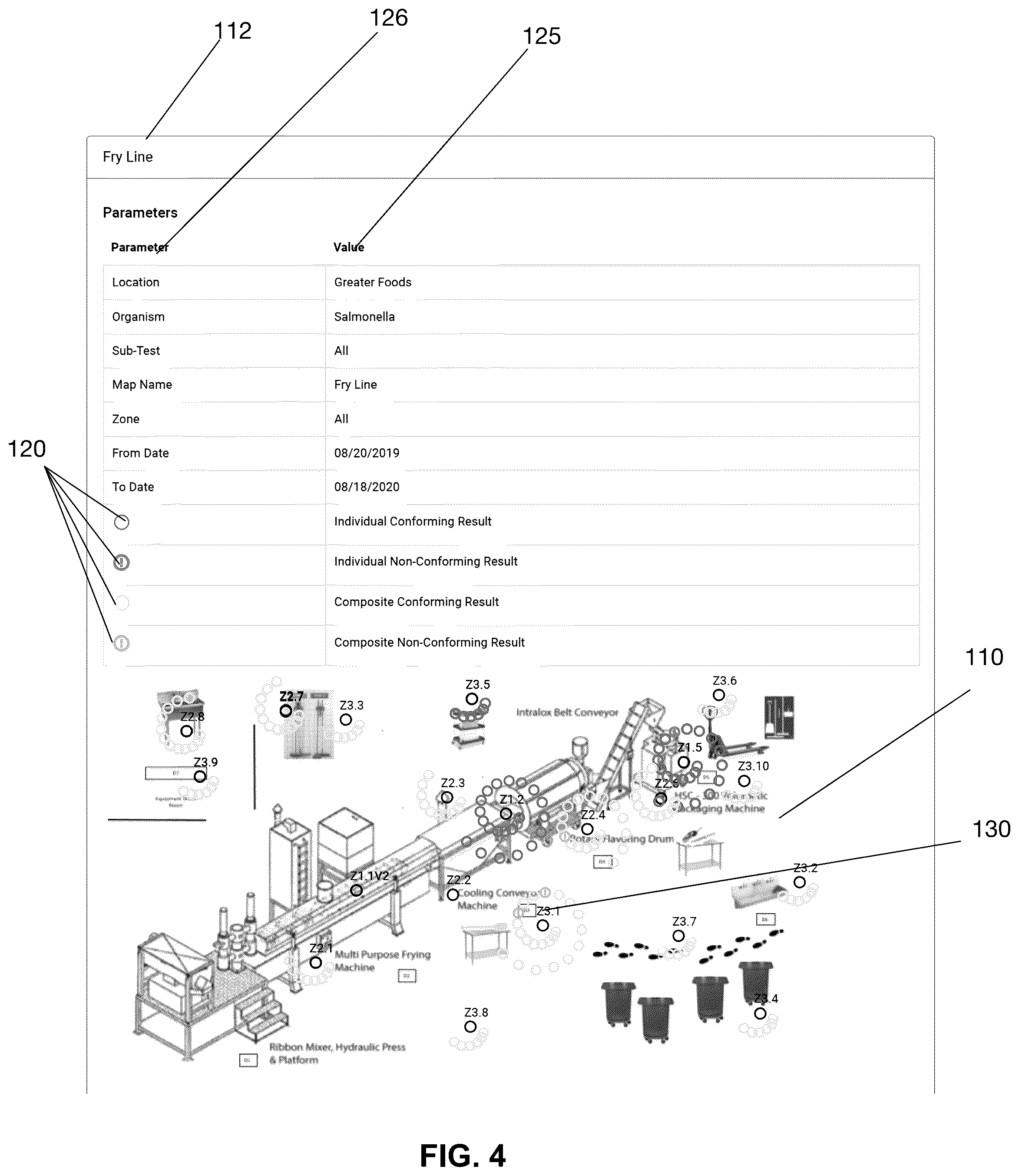 Patent US12332184 Figure 4 – System and method of tracking and graphically representing test results