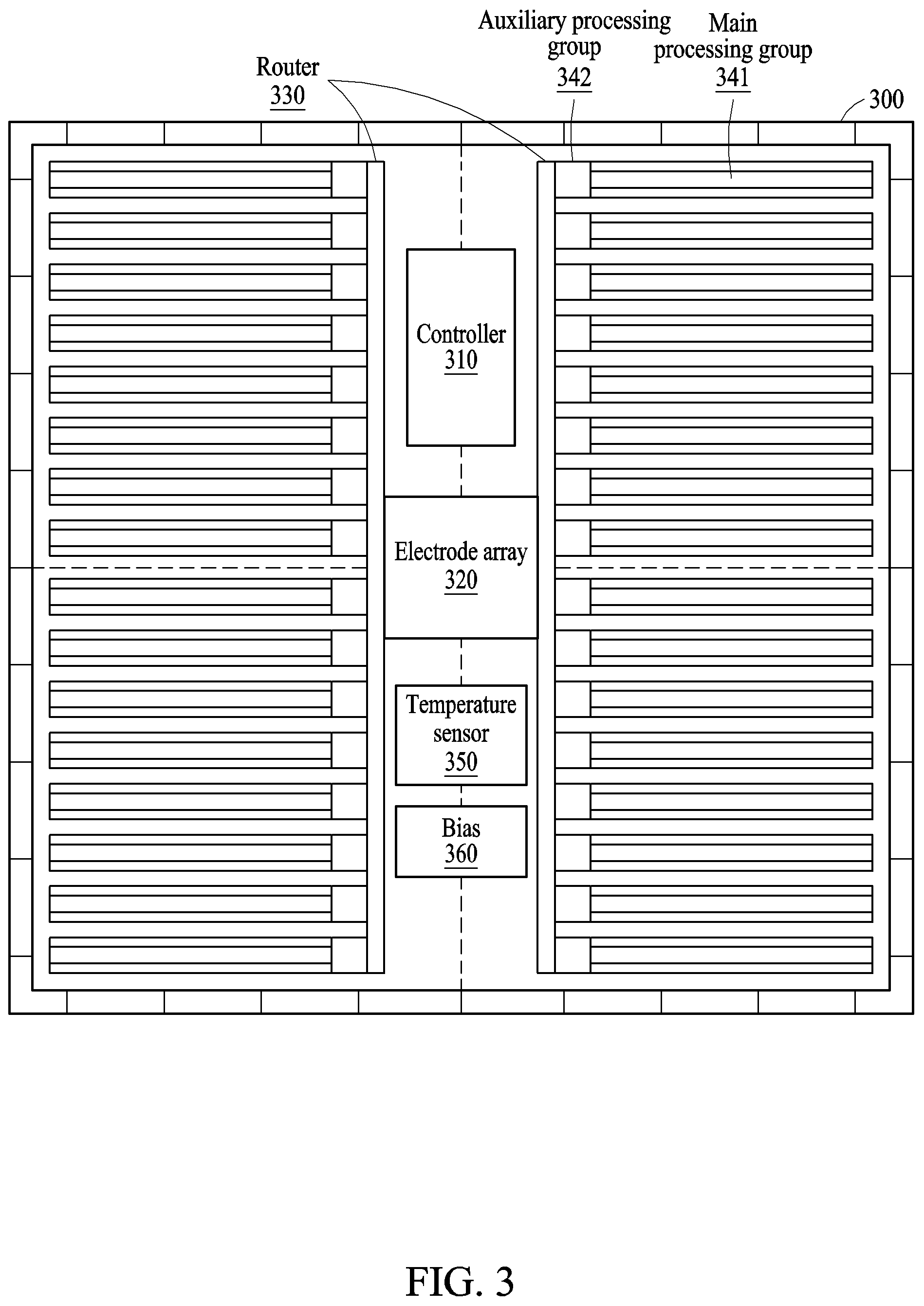 Patent US12332200 Figure 3 – Apparatus and method with electrode-based measurement