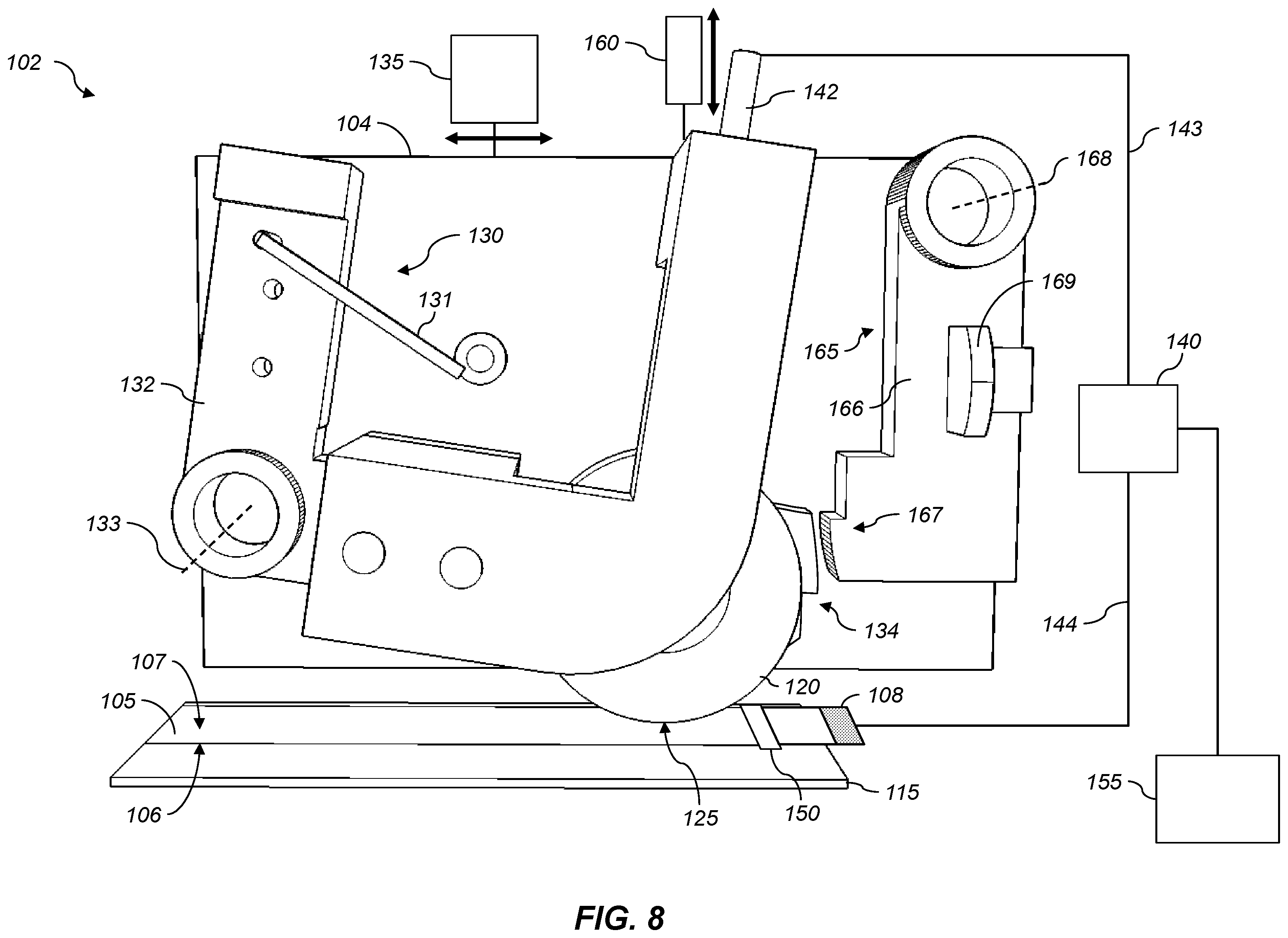 Patent US12332203 Figure 8 – Media conductivity measurement system