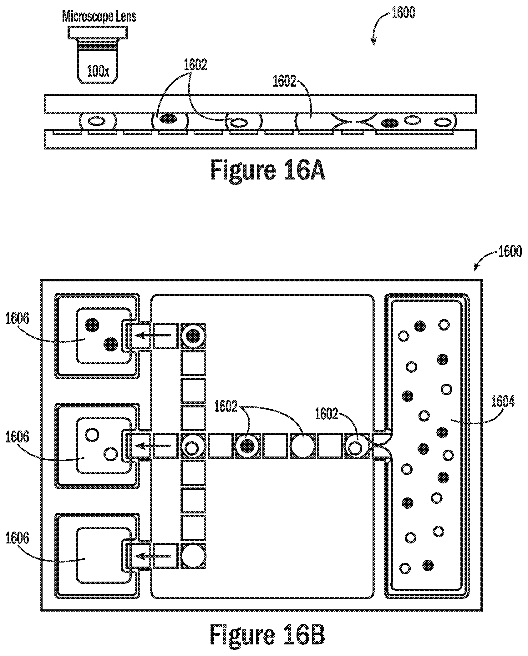 Patent US12332205 Figure 16 – Droplet-based surface modification and washing