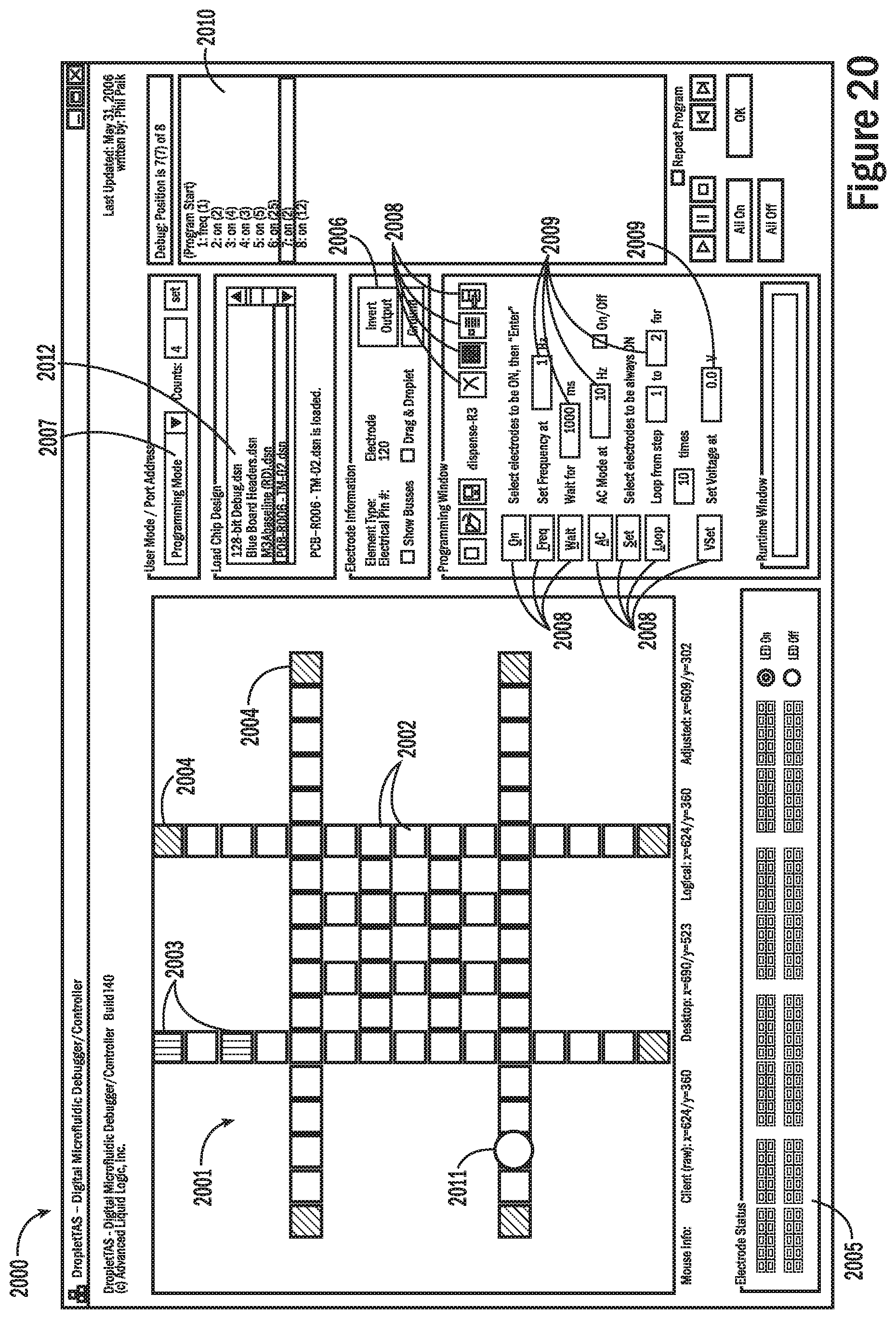 Patent US12332205 Figure 20 – Droplet-based surface modification and washing