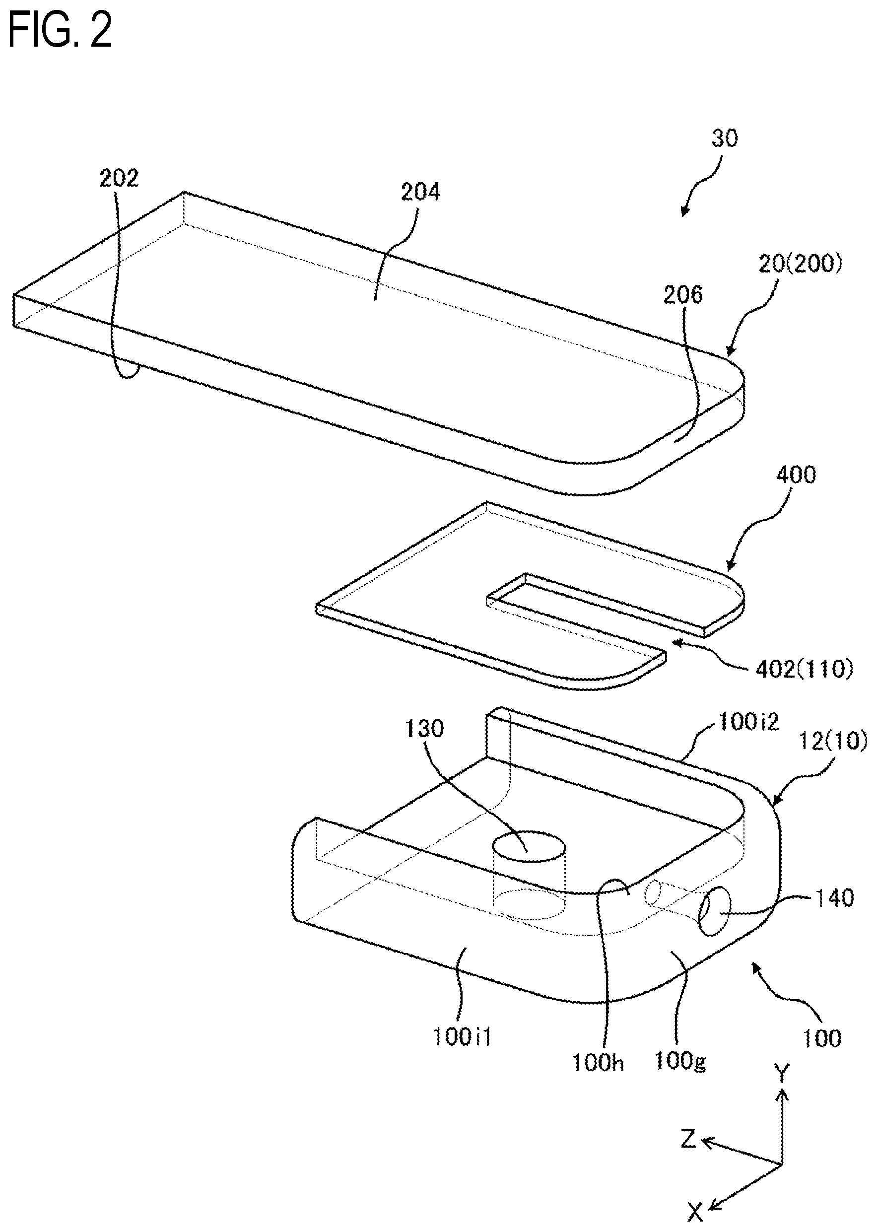 Patent US12332208 Figure 2 – Sensor chip, sensing apparatus, cover, body fluid collection device, and sensor