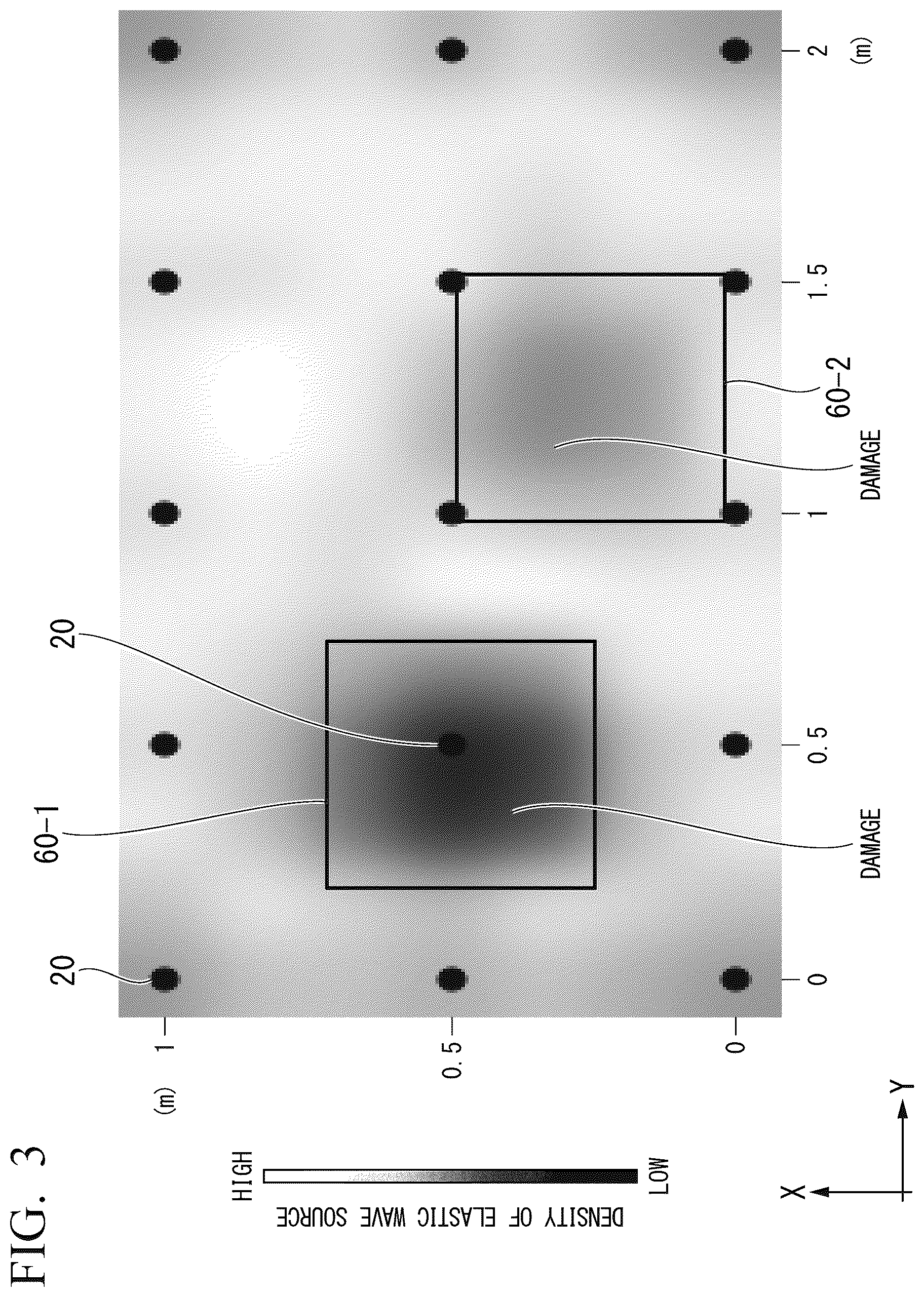 Patent US12332214 Figure 3 – Structure soundness evaluation using elastic waves on divided areas