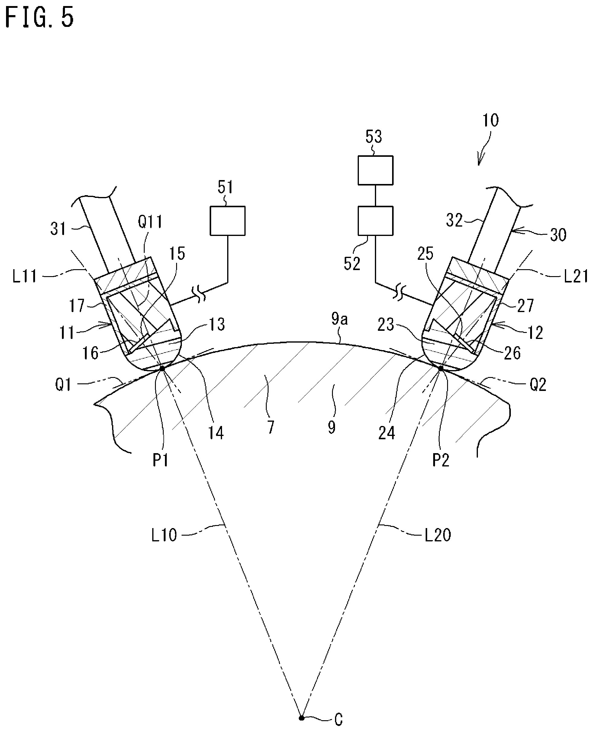 Patent US12332217 Figure 5 – Ultrasonic inspection apparatus