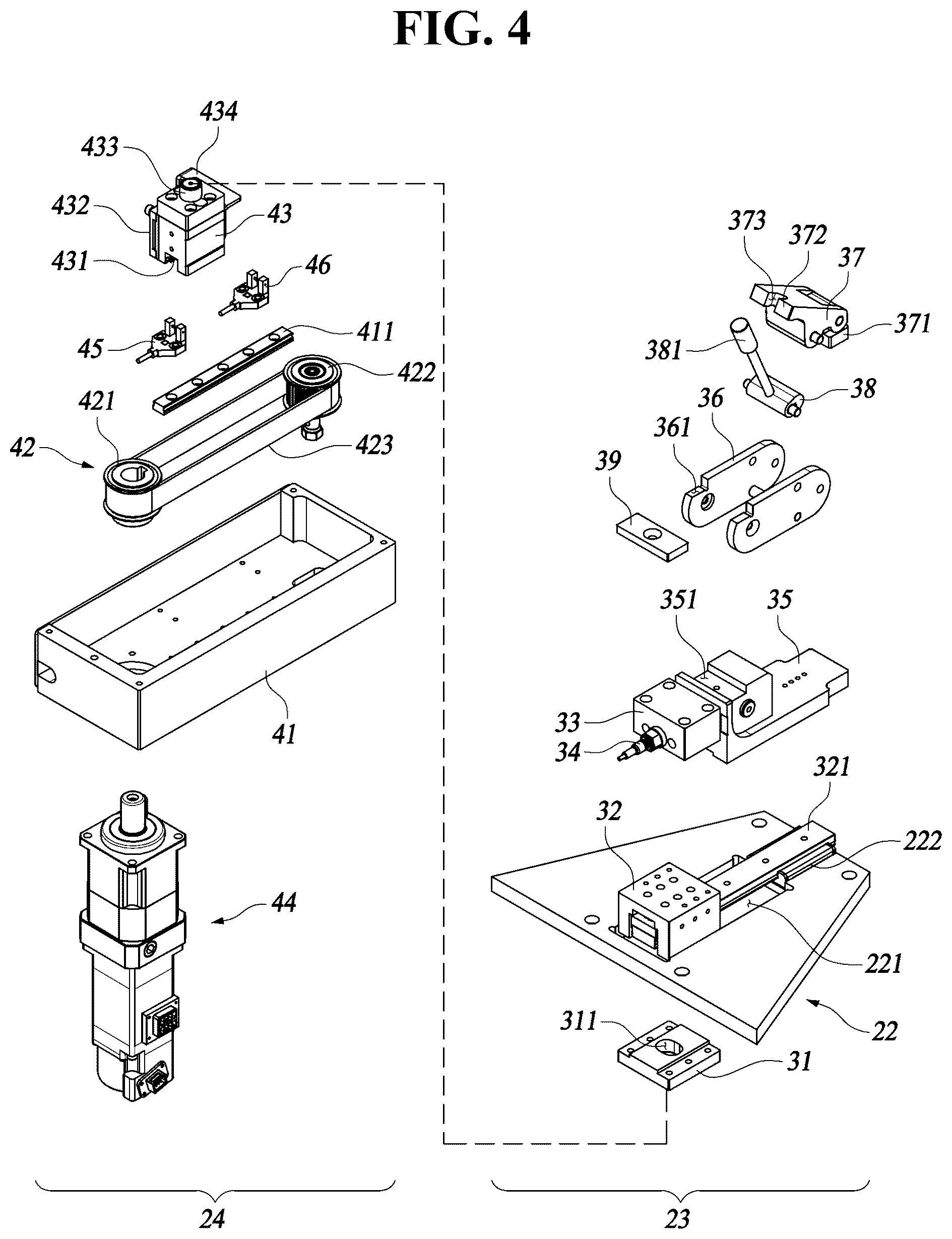 Patent US12332219 Figure 4 – Sample stretch test device and sample strech test system including same
