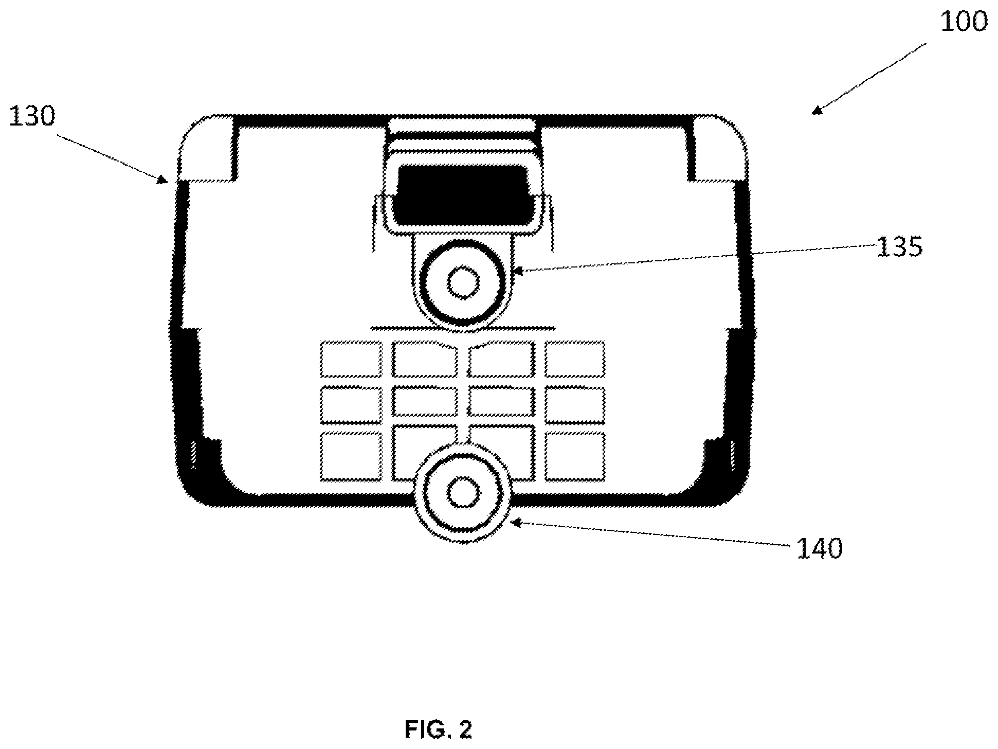Patent US12332227 Figure 2 – Multi-sensor gas detector