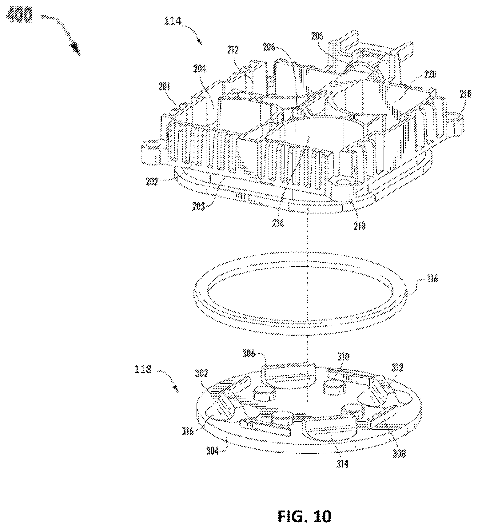 Patent US12332227 Figure 10 – Multi-sensor gas detector