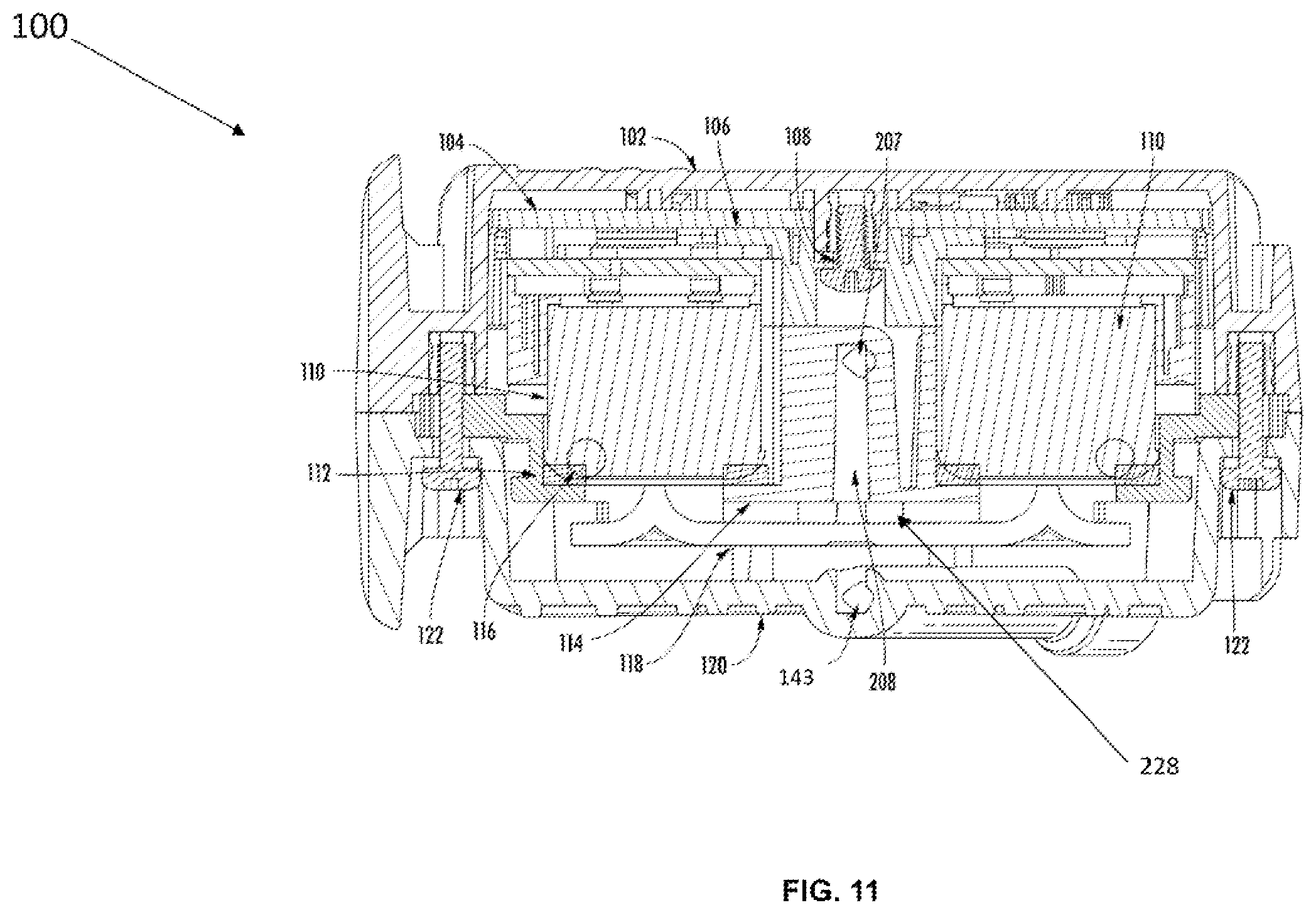 Patent US12332227 Figure 11 – Multi-sensor gas detector