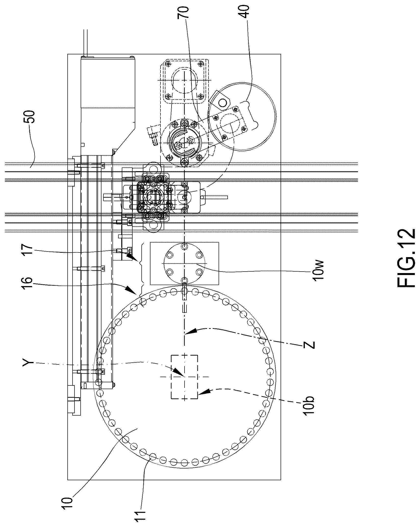 Patent US12332261 Figure 8 – Device of distribution of impregnated supports and associated method