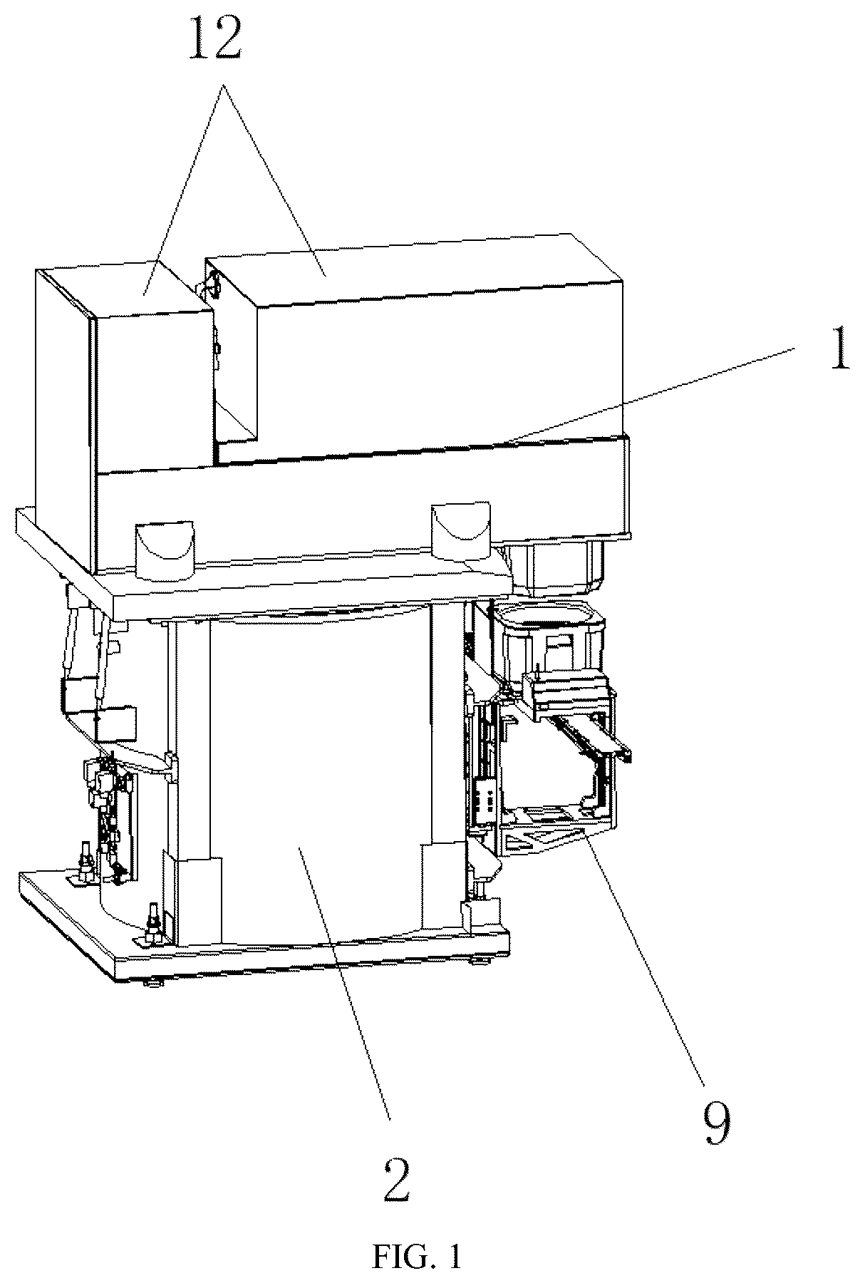 Patent US12332263 Figure 1 – Automated storage and retrieval device for biological sample