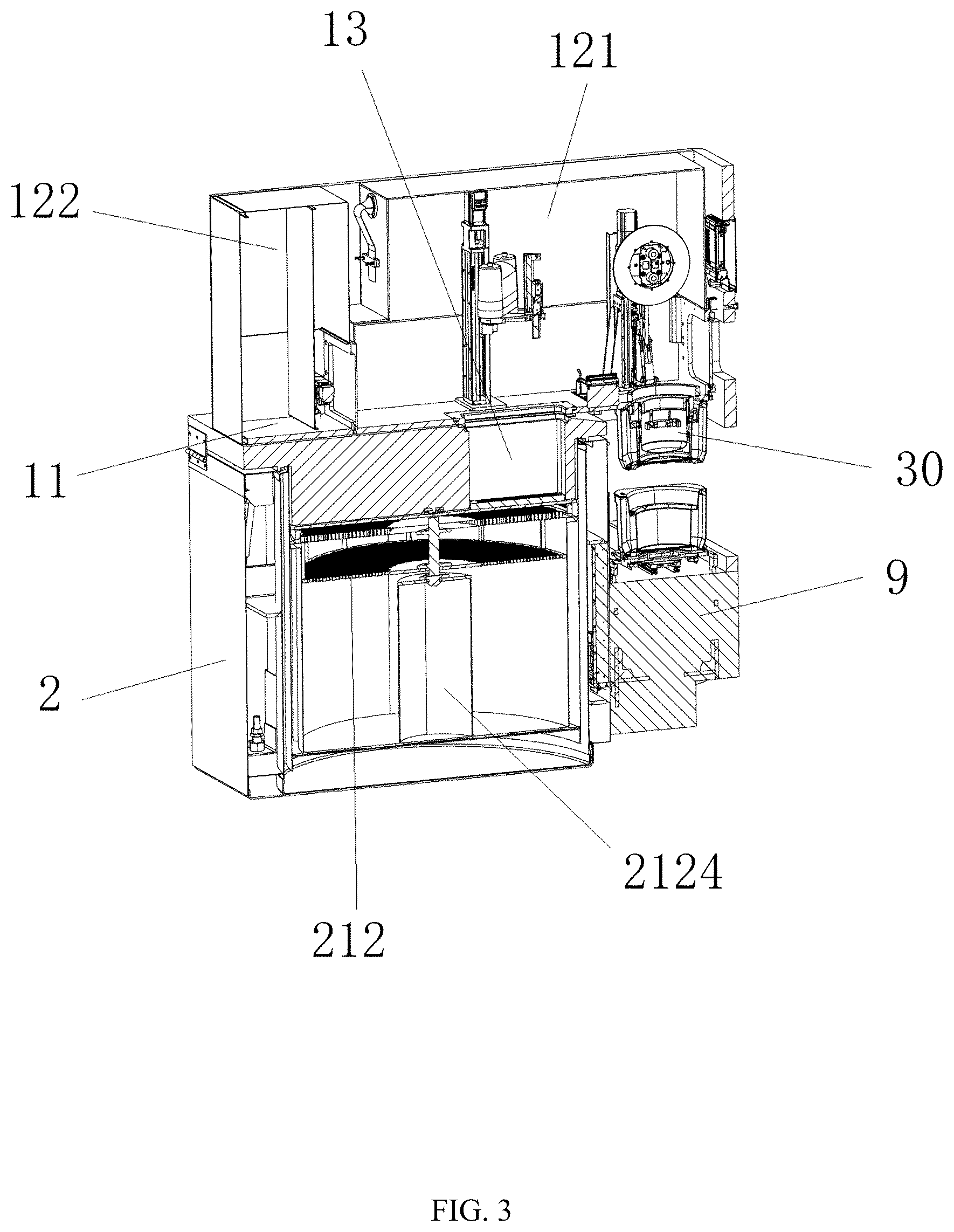Patent US12332263 Figure 3 – Automated storage and retrieval device for biological sample