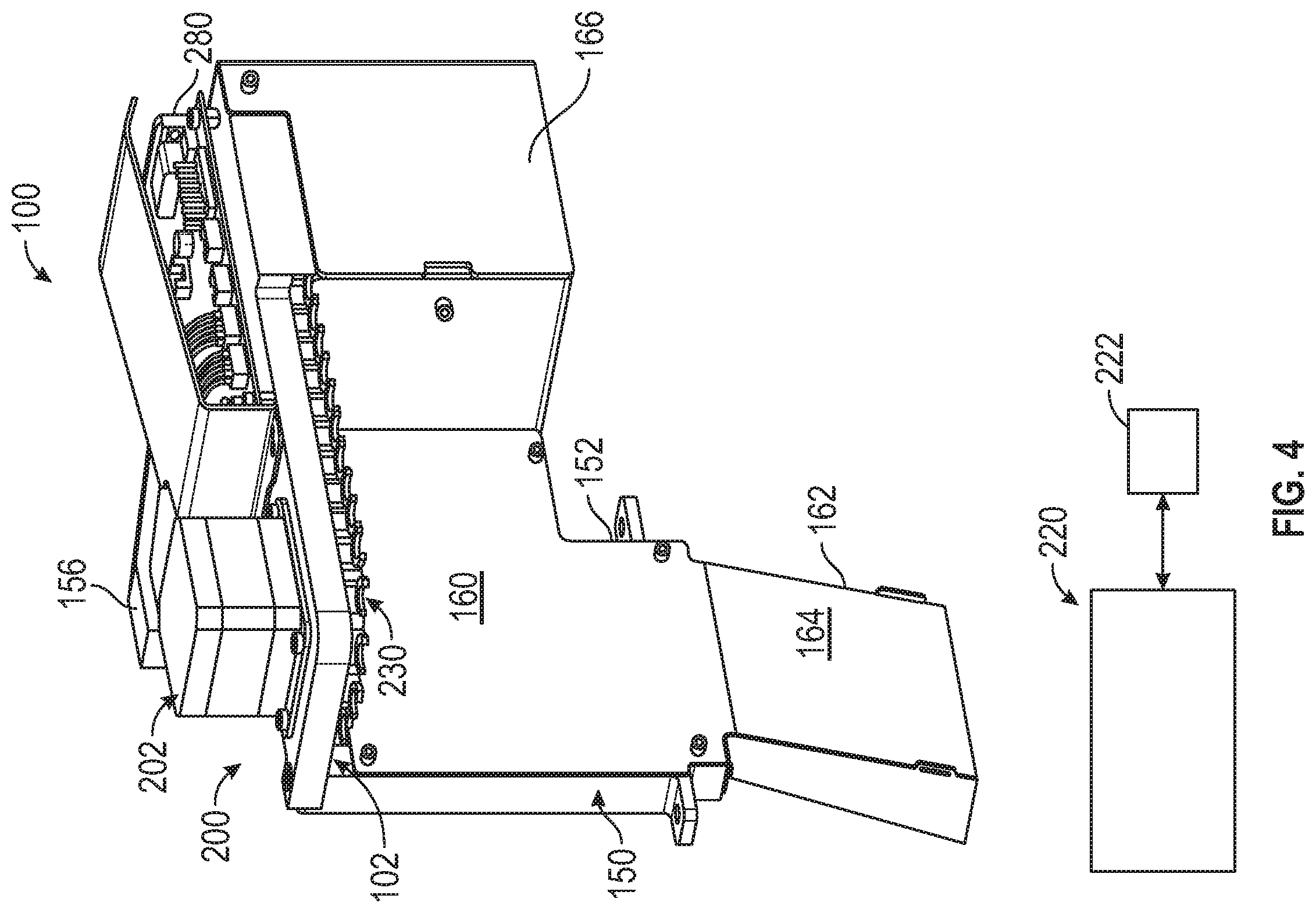 Patent US12332264 Figure 4 – Disposable pipette tip management