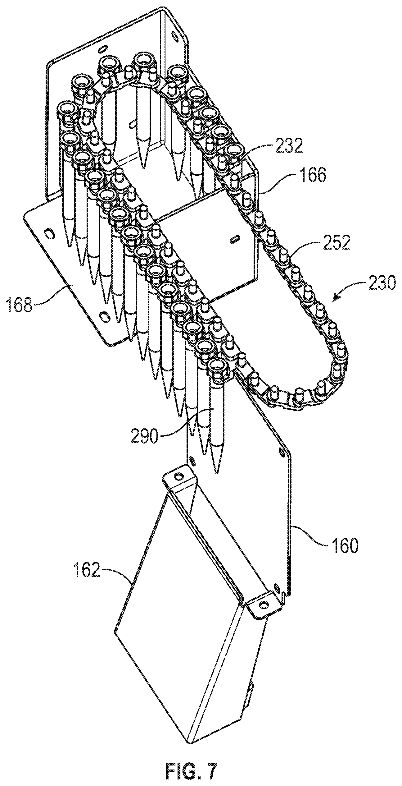 Patent US12332264 Figure 7 – Disposable pipette tip management