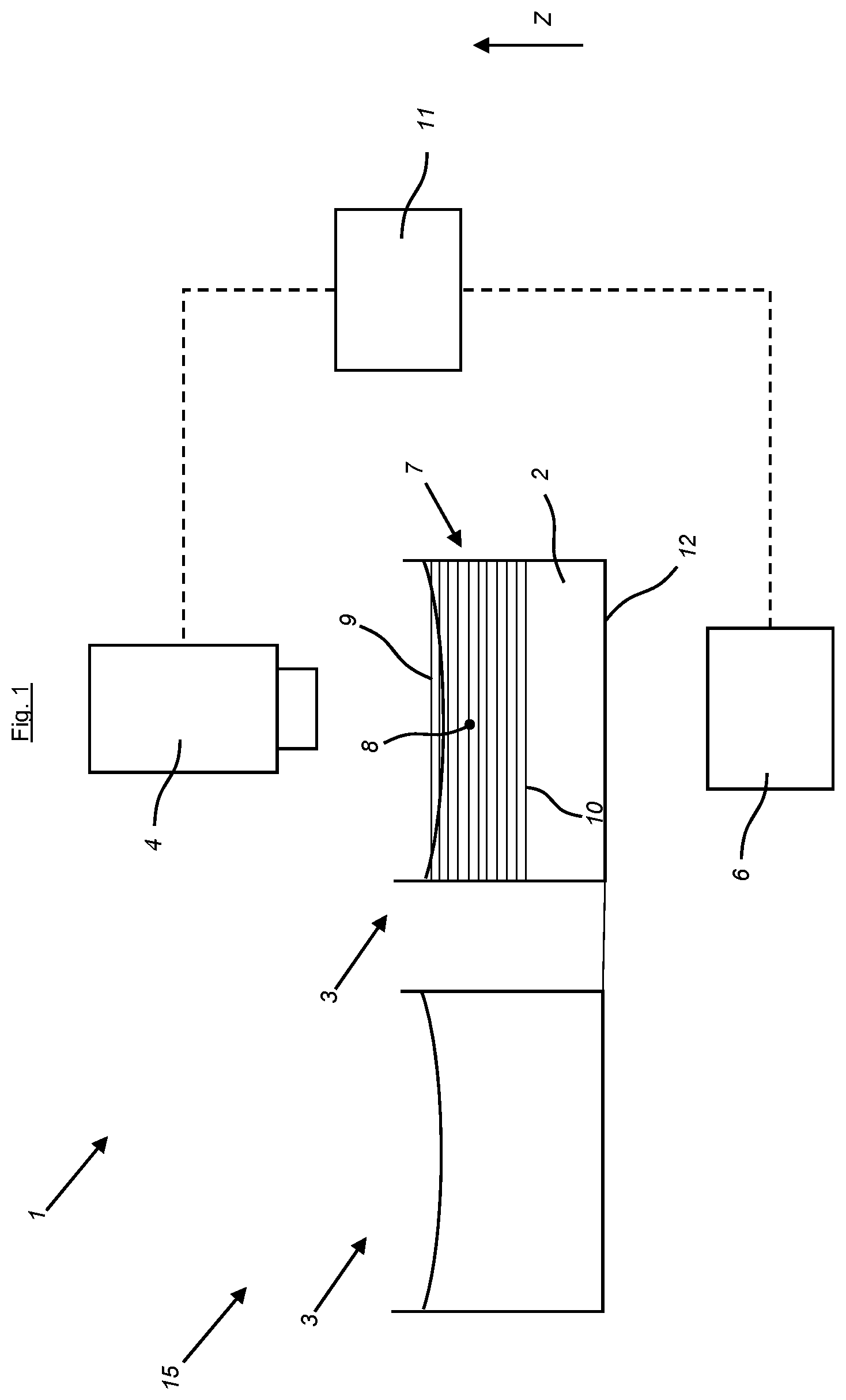 Patent US12332266 Figure 1 – Method for detecting a particle in a container filled with liquid