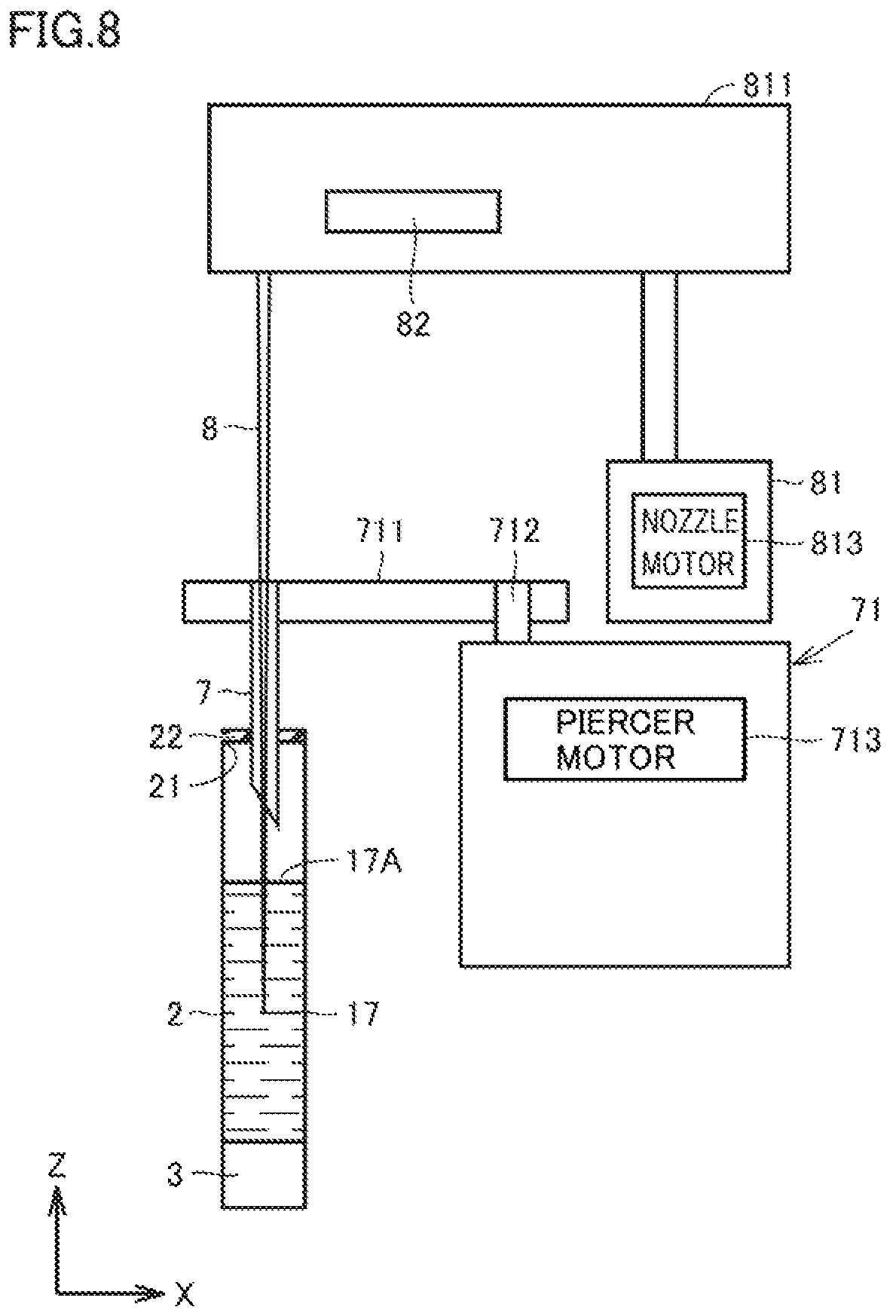 Patent US12332267 Figure 8 – Biochemical analysis apparatus and biochemical analysis method