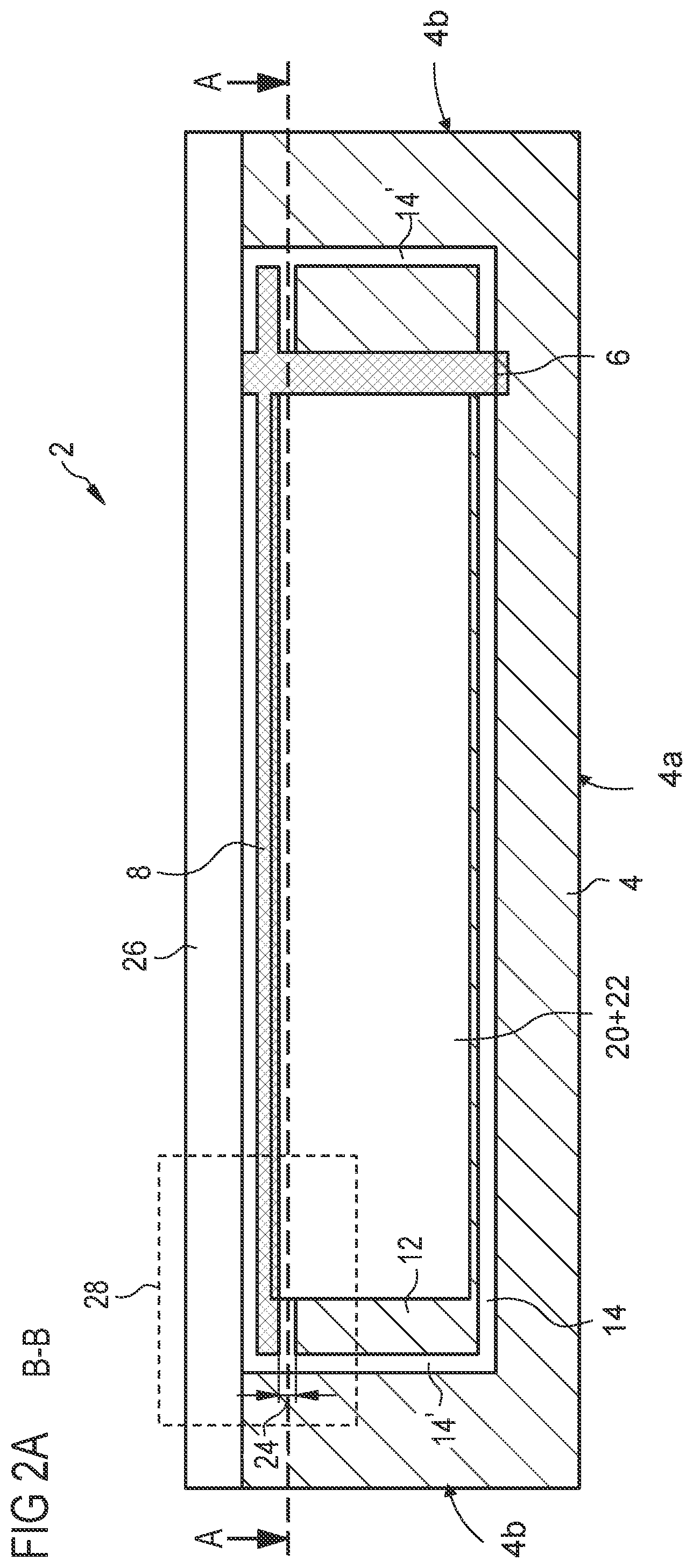 Patent US12332271 Figure 2 – Capacitive microelectromechanical device and method for forming a capacitive microelectromechanical device