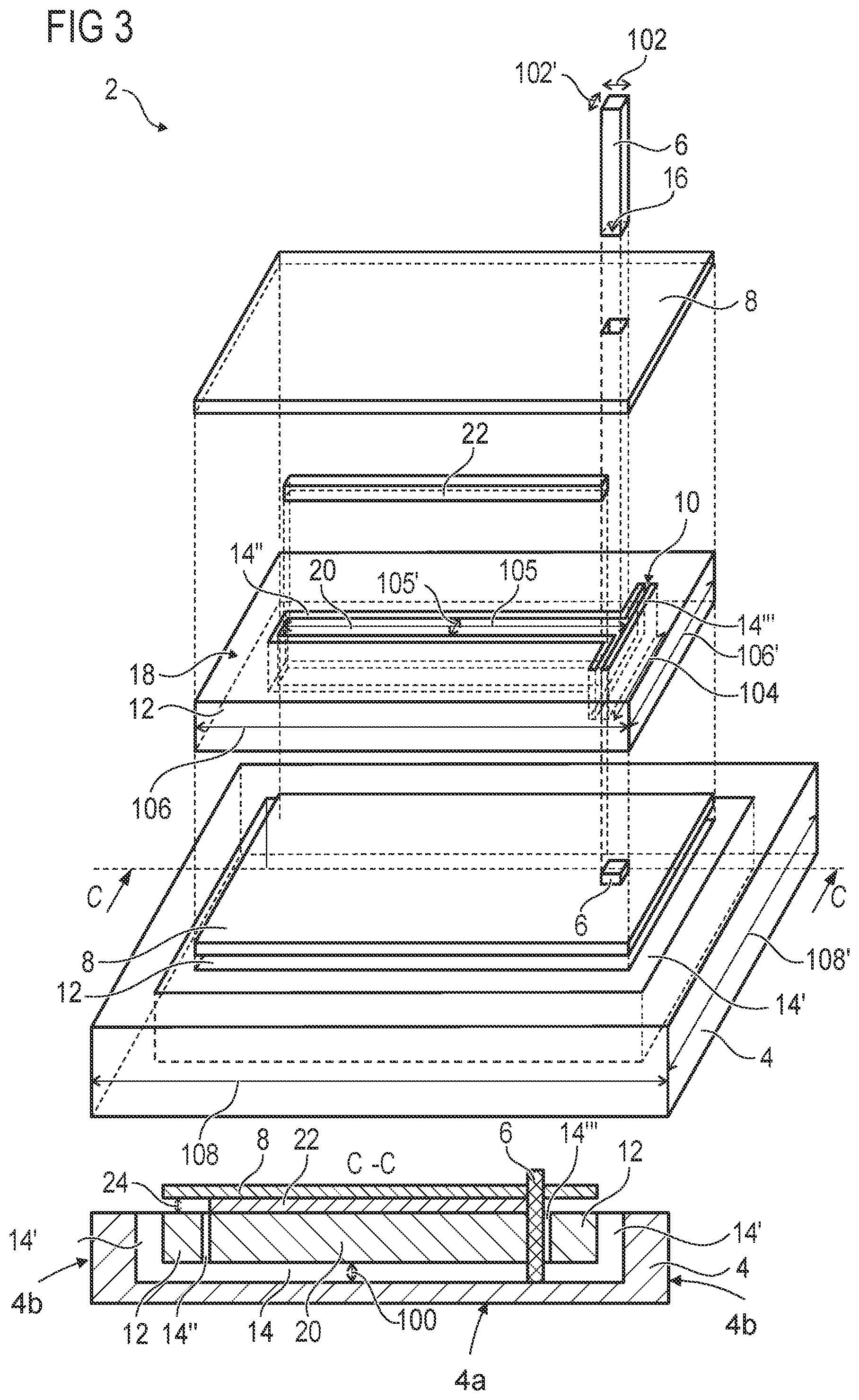 Patent US12332271 Figure 5 – Capacitive microelectromechanical device and method for forming a capacitive microelectromechanical device