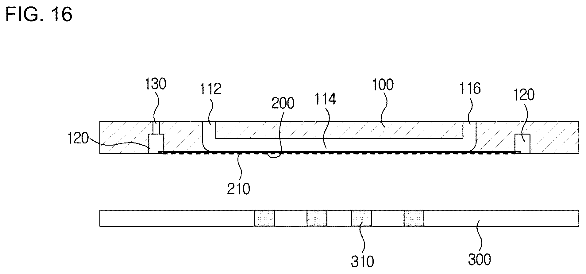 Patent US12332274 Figure 11 – Disposable flow velocity measuring device having predetermined sensitivity to pressure change by using various types of ultra-thin films, and microfluidic device capable of removing micro bubbles inside channel by using support patterns protruding from porous ultra-thin film and manufacturing method therefor