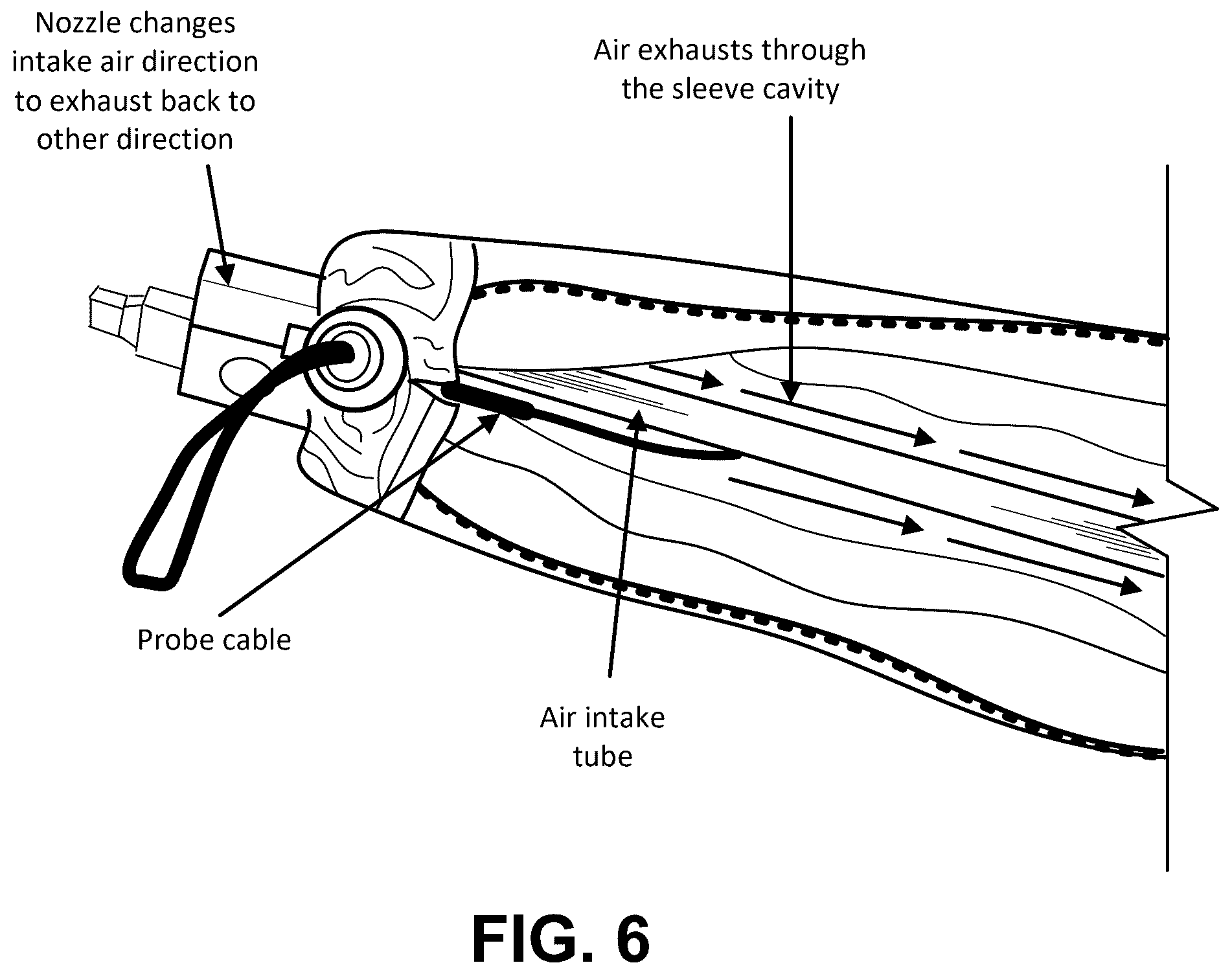 Patent US12332277 Figure 6 – Thermal management system for a test-and-measurement probe