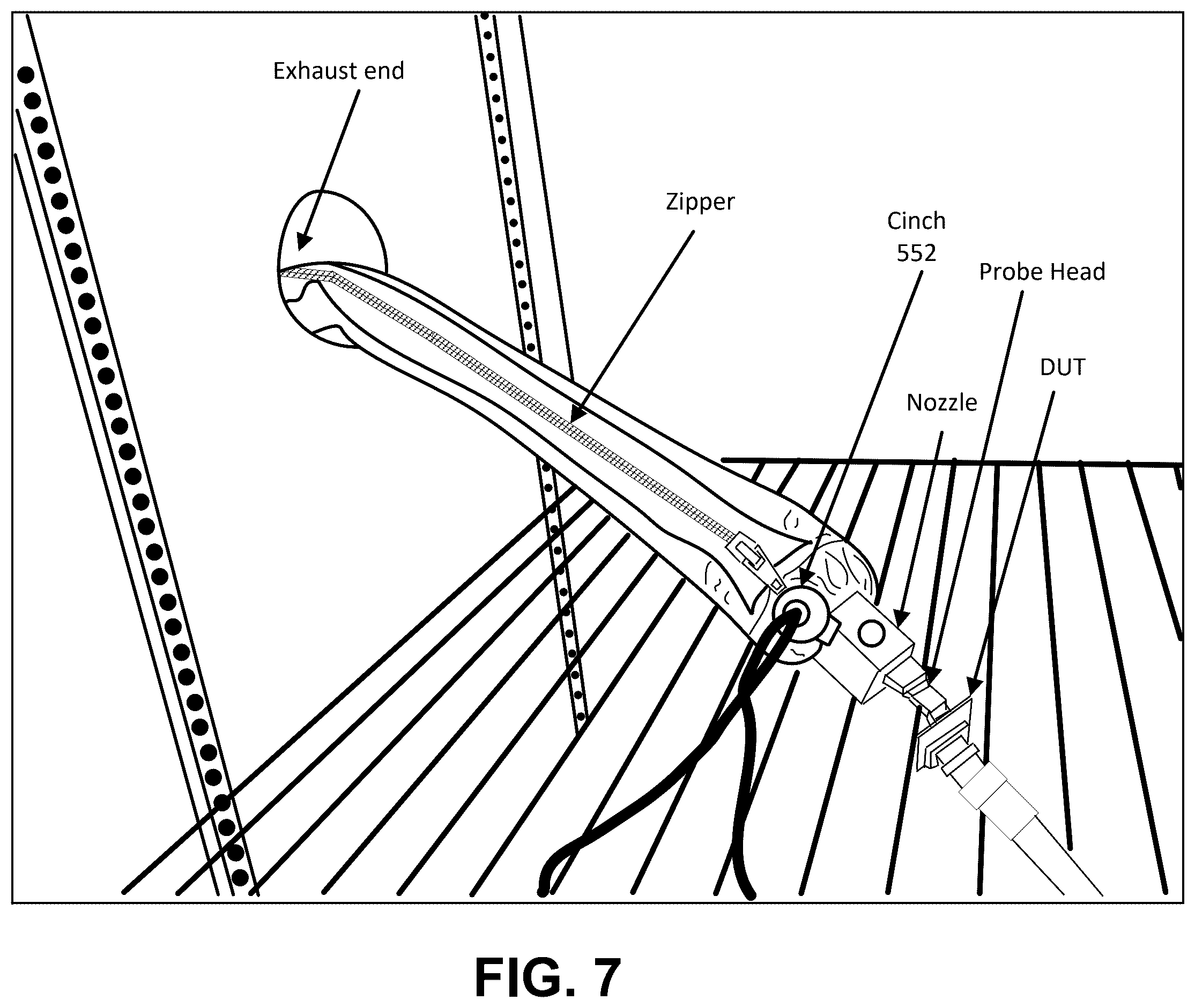 Patent US12332277 Figure 7 – Thermal management system for a test-and-measurement probe