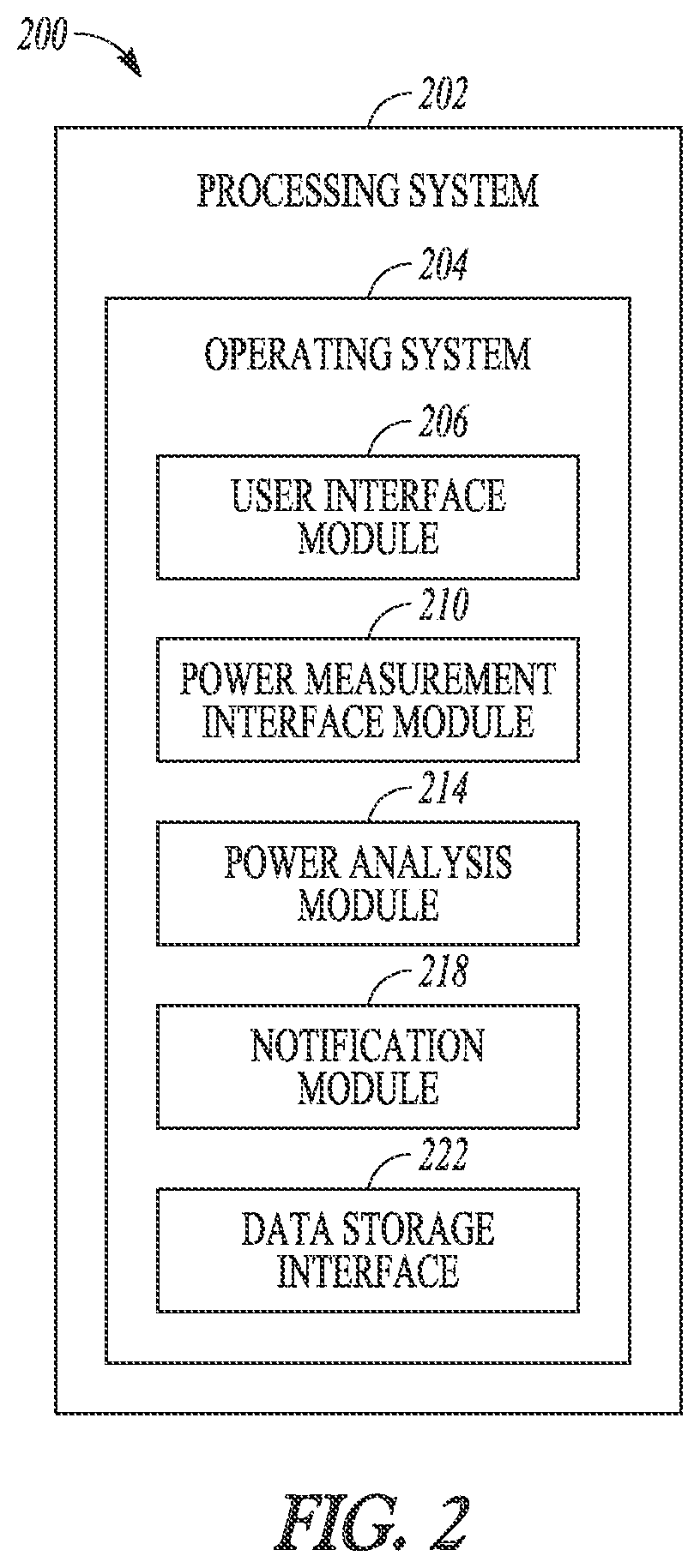 Patent US12332286 Figure 2 – Methods, systems and apparatus for power monitoring