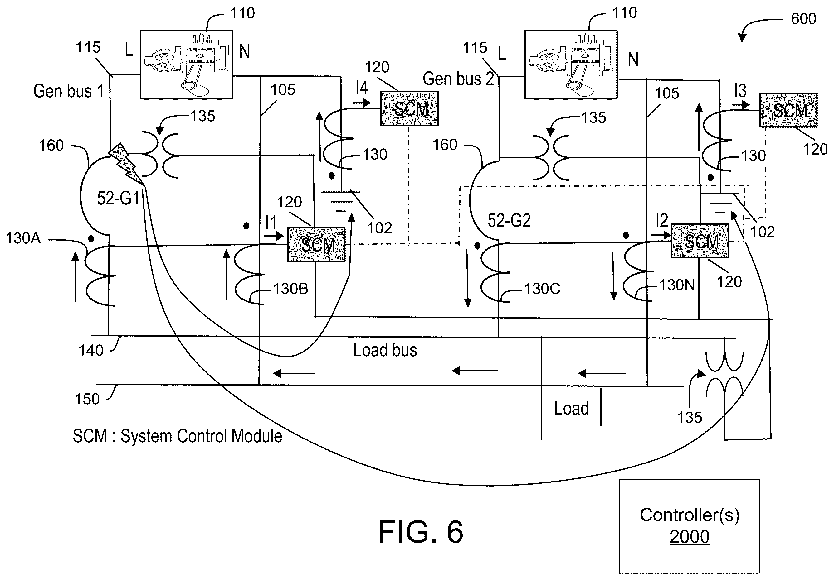 Patent US12332292 Figure 6 – System for locating power faults based on a direction of current flow