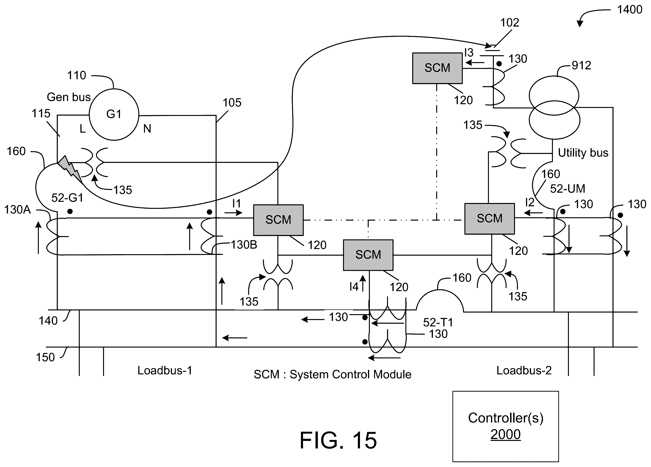 Patent US12332292 Figure 15 – System for locating power faults based on a direction of current flow