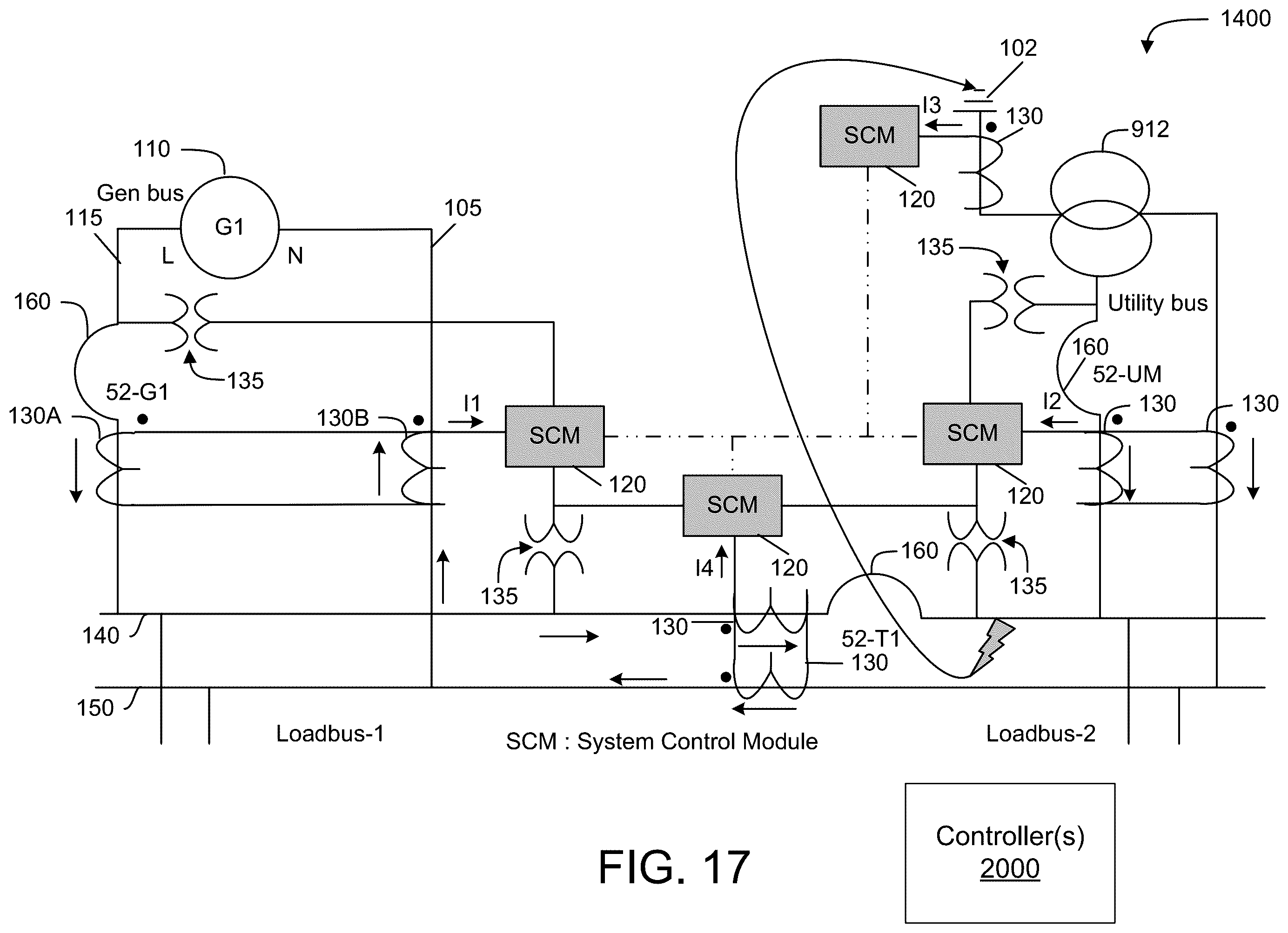 Patent US12332292 Figure 17 – System for locating power faults based on a direction of current flow