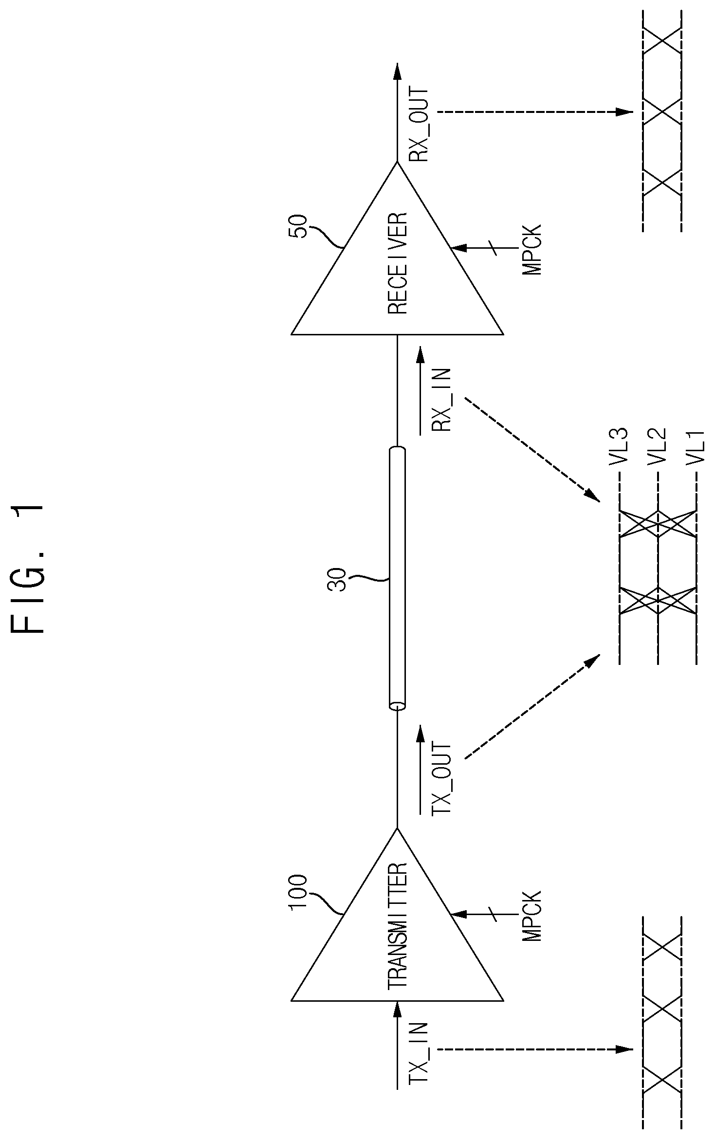 Patent US12332307 Figure 1 – Transmitter for ultra-high speed and storage device including the same