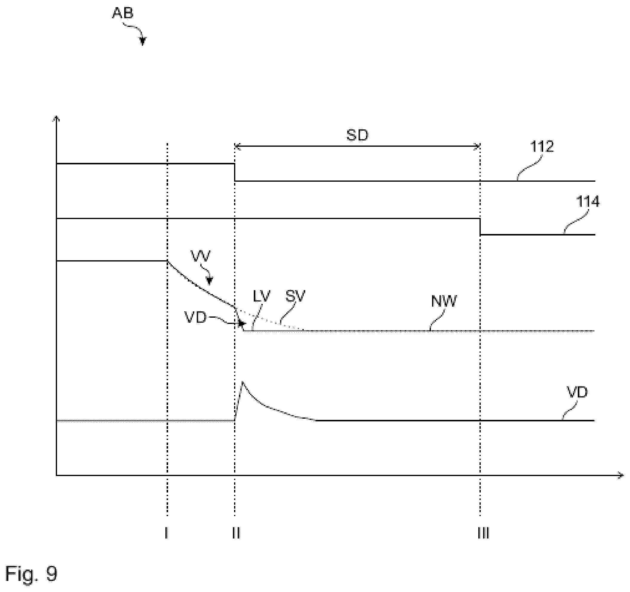 Patent US12332312 Figure 9 – Test method for testing a disconnection function of a main switch device of an electrical connection device of a fuel cell system
