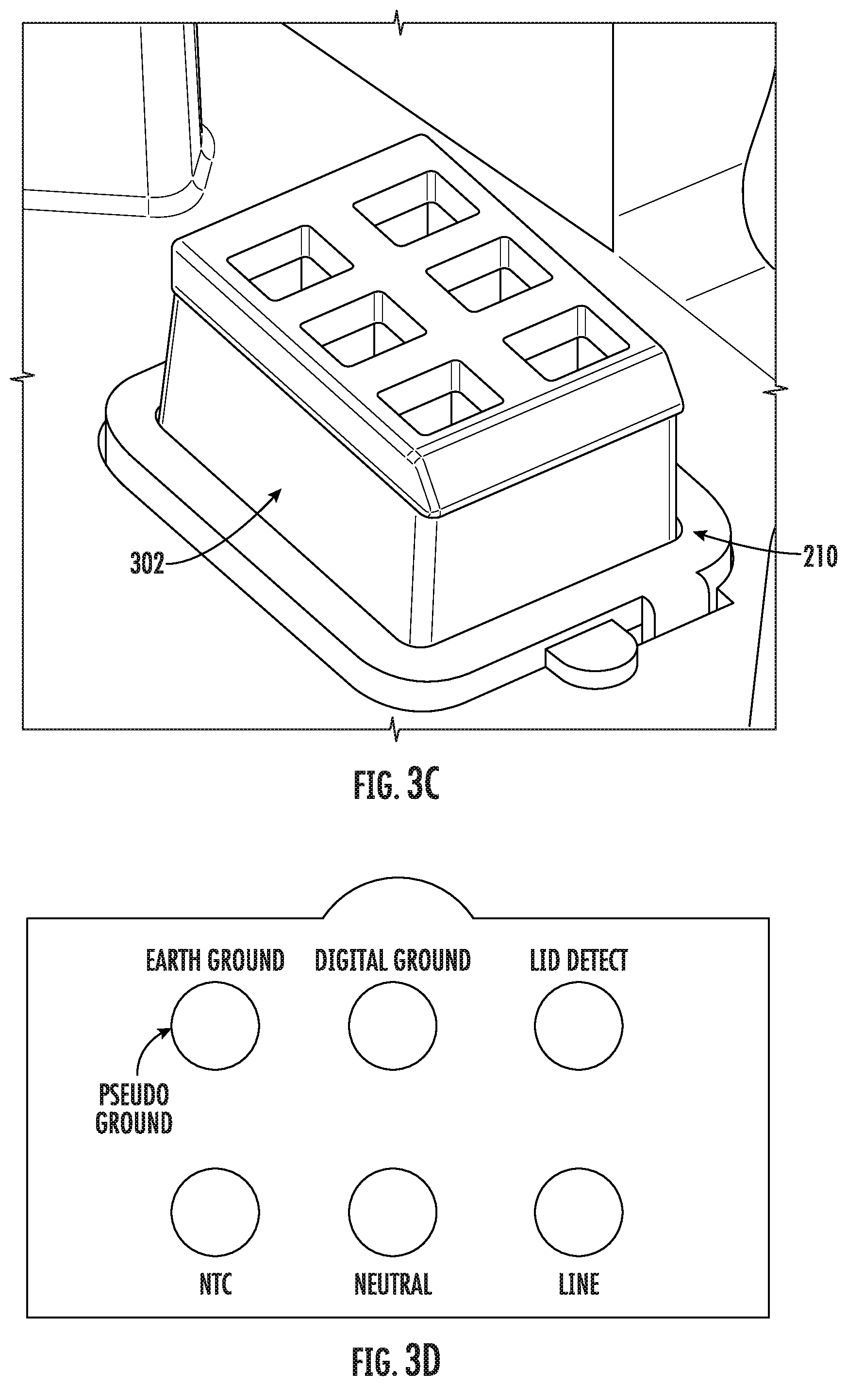 Patent US12332322 Figure 4 – Appliance with integrated ground fault detection