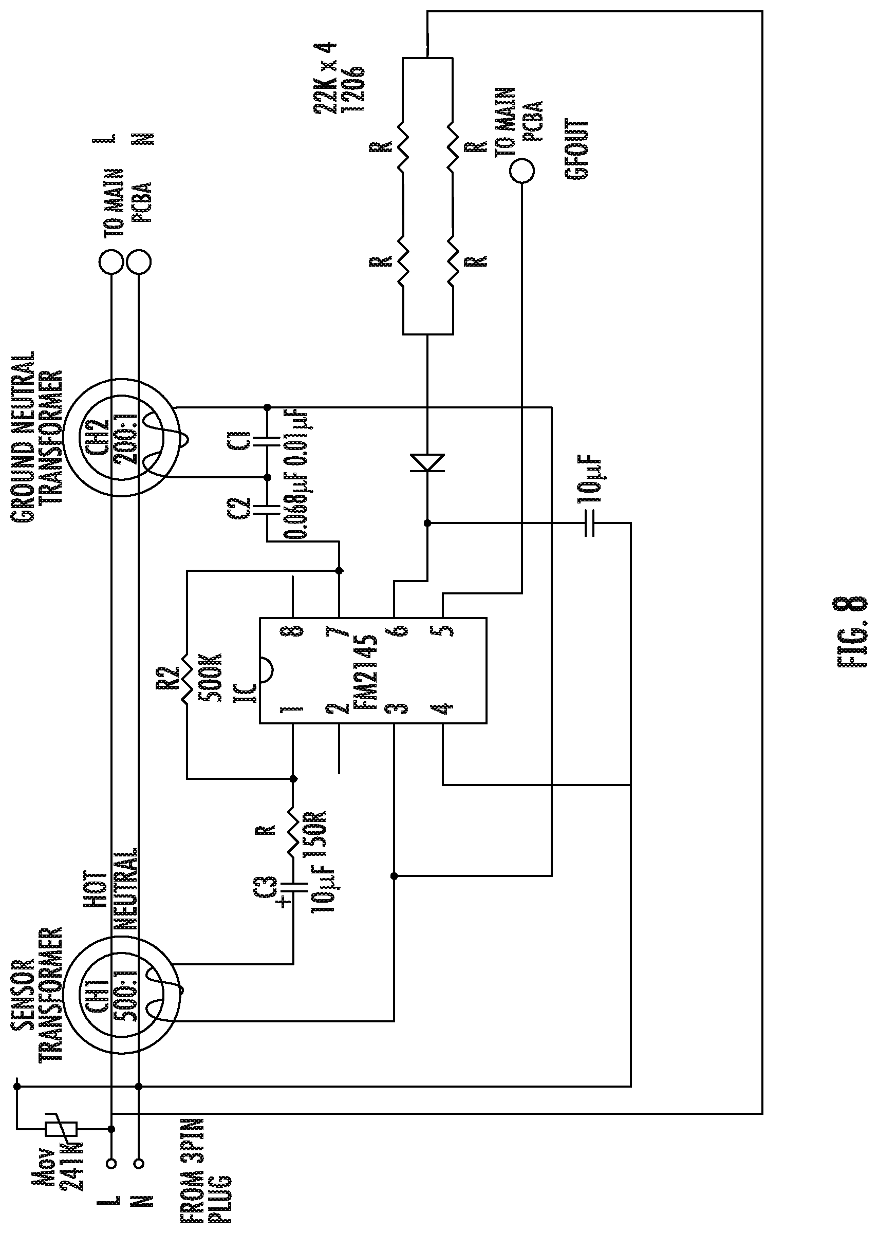 Patent US12332322 Figure 10 – Appliance with integrated ground fault detection