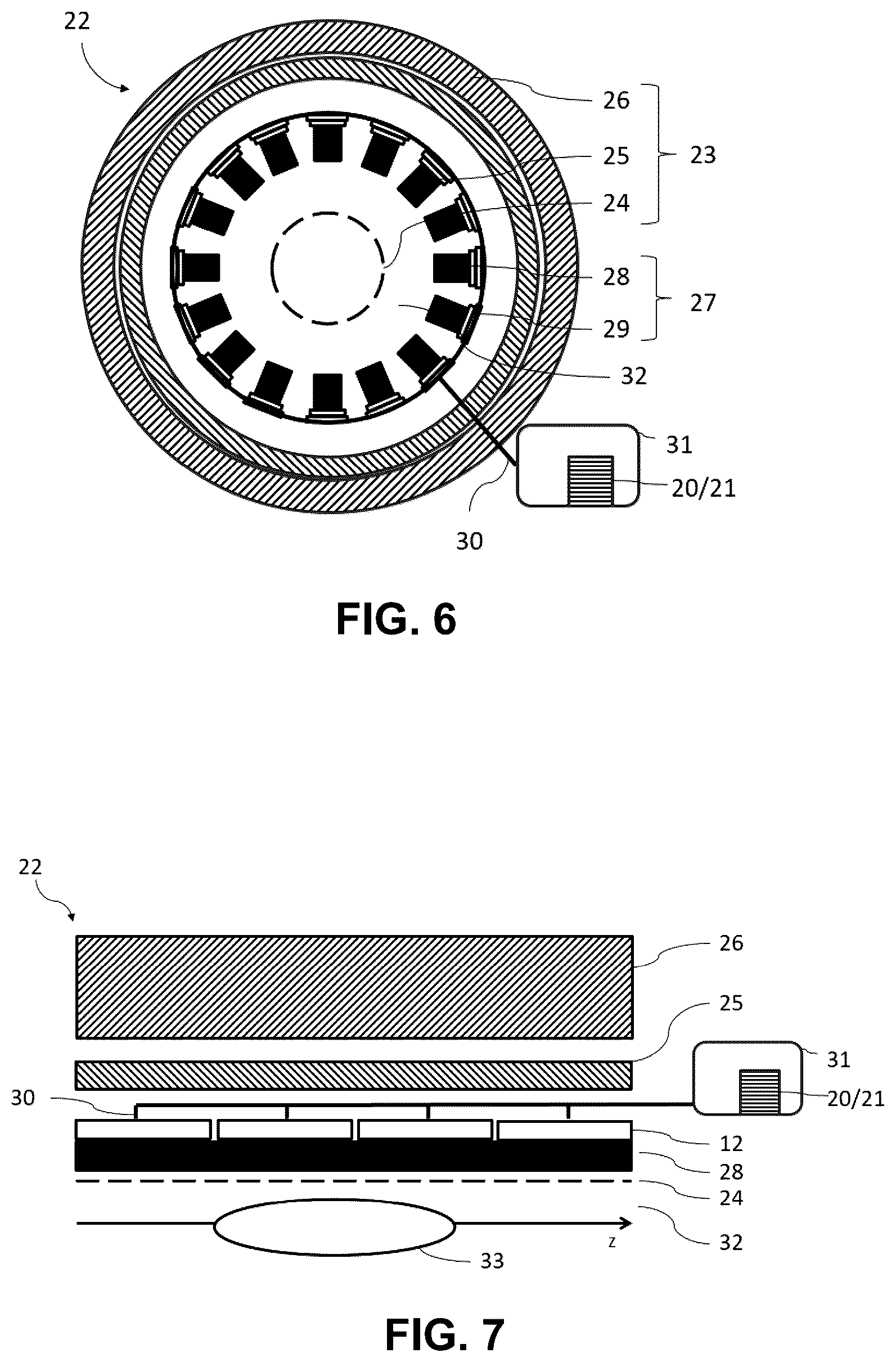 Patent US12332332 Figure 5 – Circuit arrangement for correcting an input signal, and MRI-ET hybrid imaging device