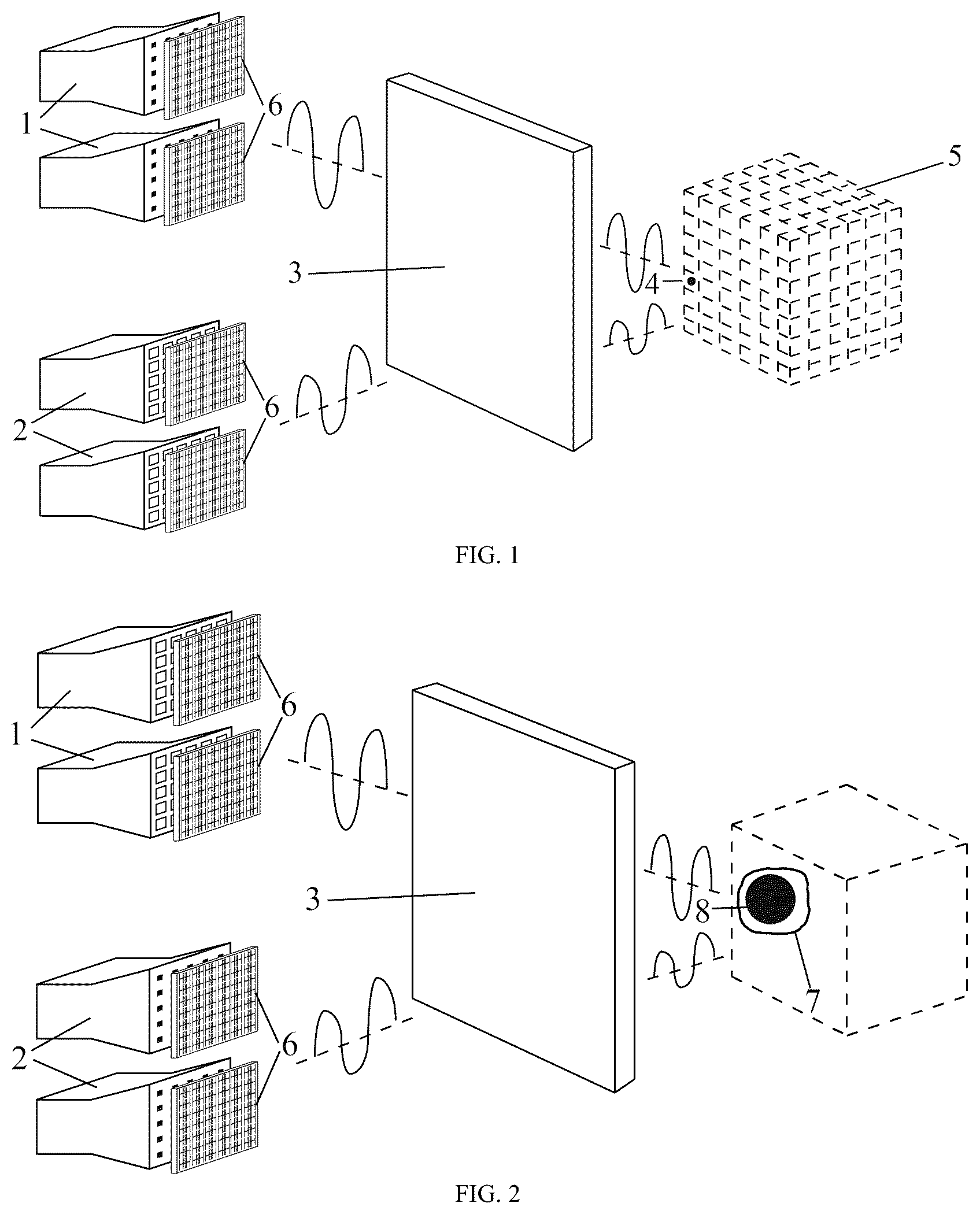 Patent US12332343 Figure 1 – Electromagnetic non-line-of-sight imaging method based on time reversal and compressed sensing