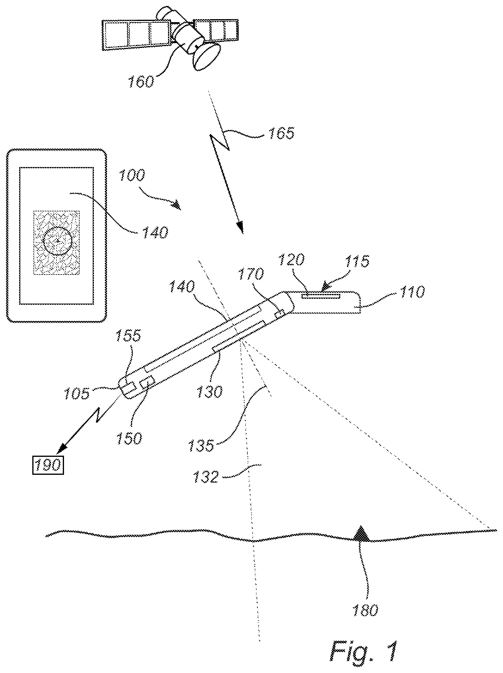 Patent US12332363 Figure 1 – Methods for geospatial positioning and portable positioning devices thereof