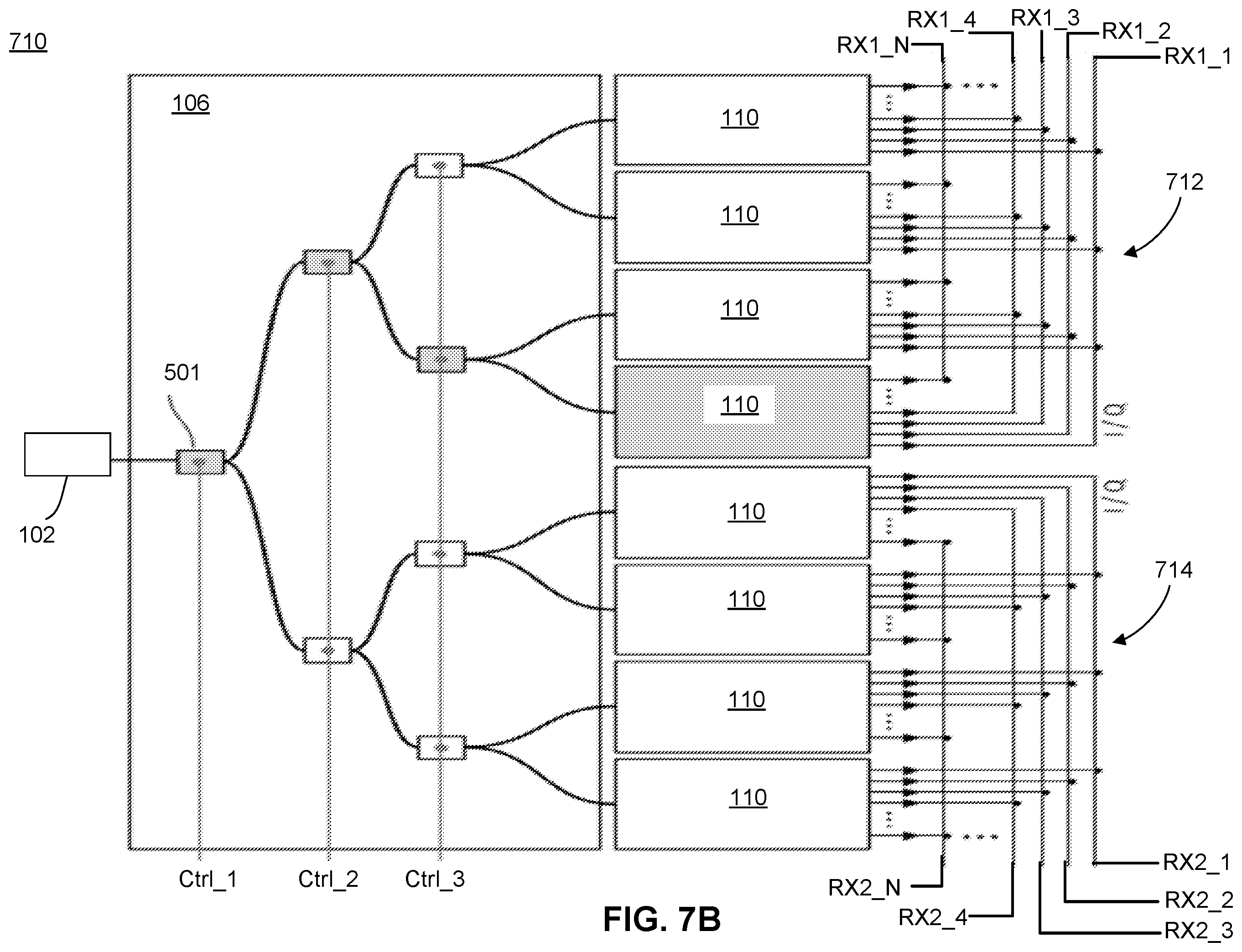 Patent US12332387 Figure 10 – Coherent LIDAR system including optical antenna array