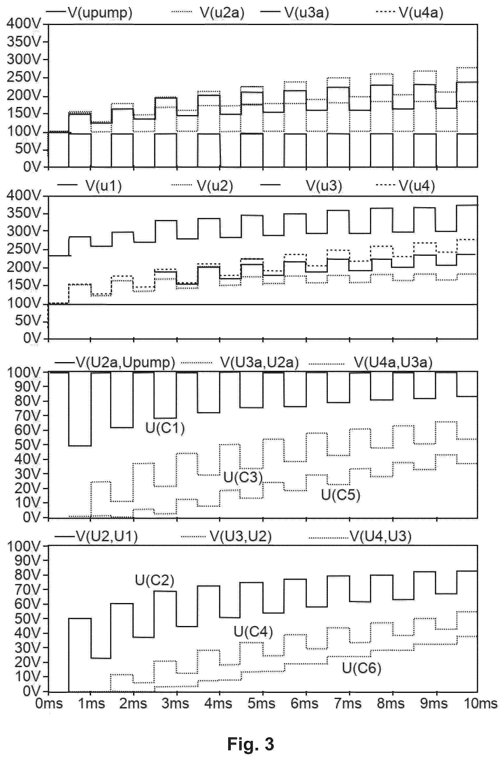 Patent US12332392 Figure 3 – Generation of a high voltage to supply a photomultiplier