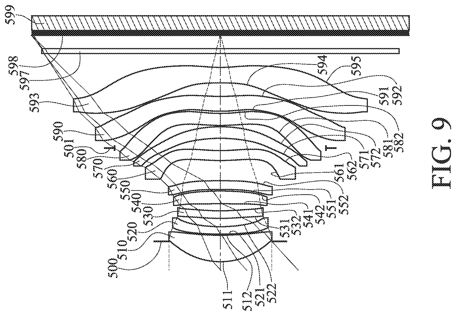 Patent US12332410 Figure 9 – Optical imaging system, image capturing unit and electronic device