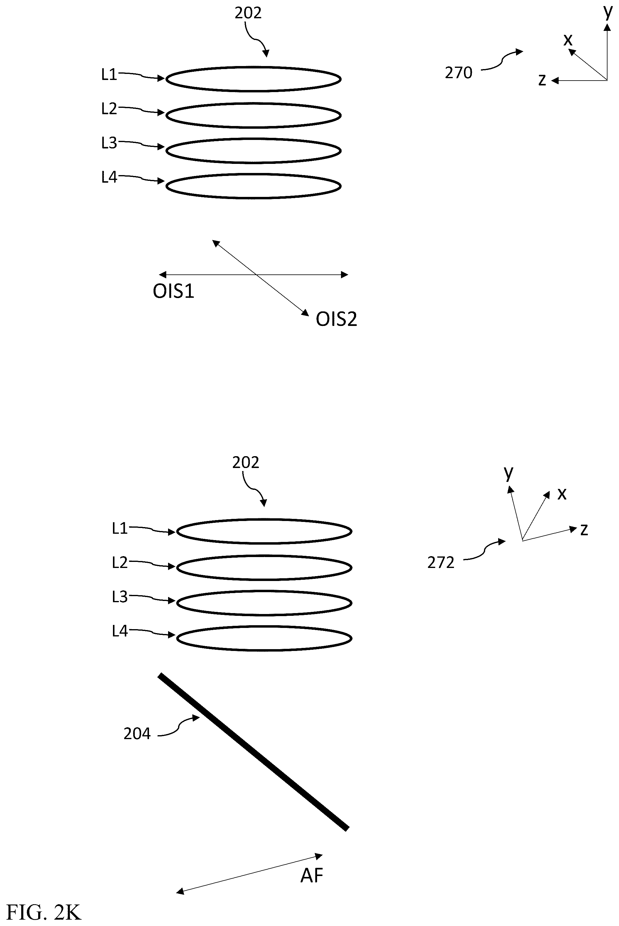Patent US12332412 Figure 10 – Compact folded Tele cameras