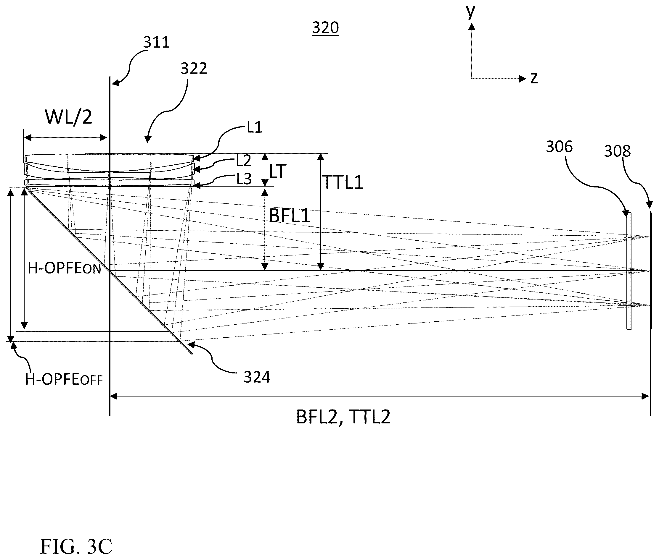 Patent US12332412 Figure 13 – Compact folded Tele cameras